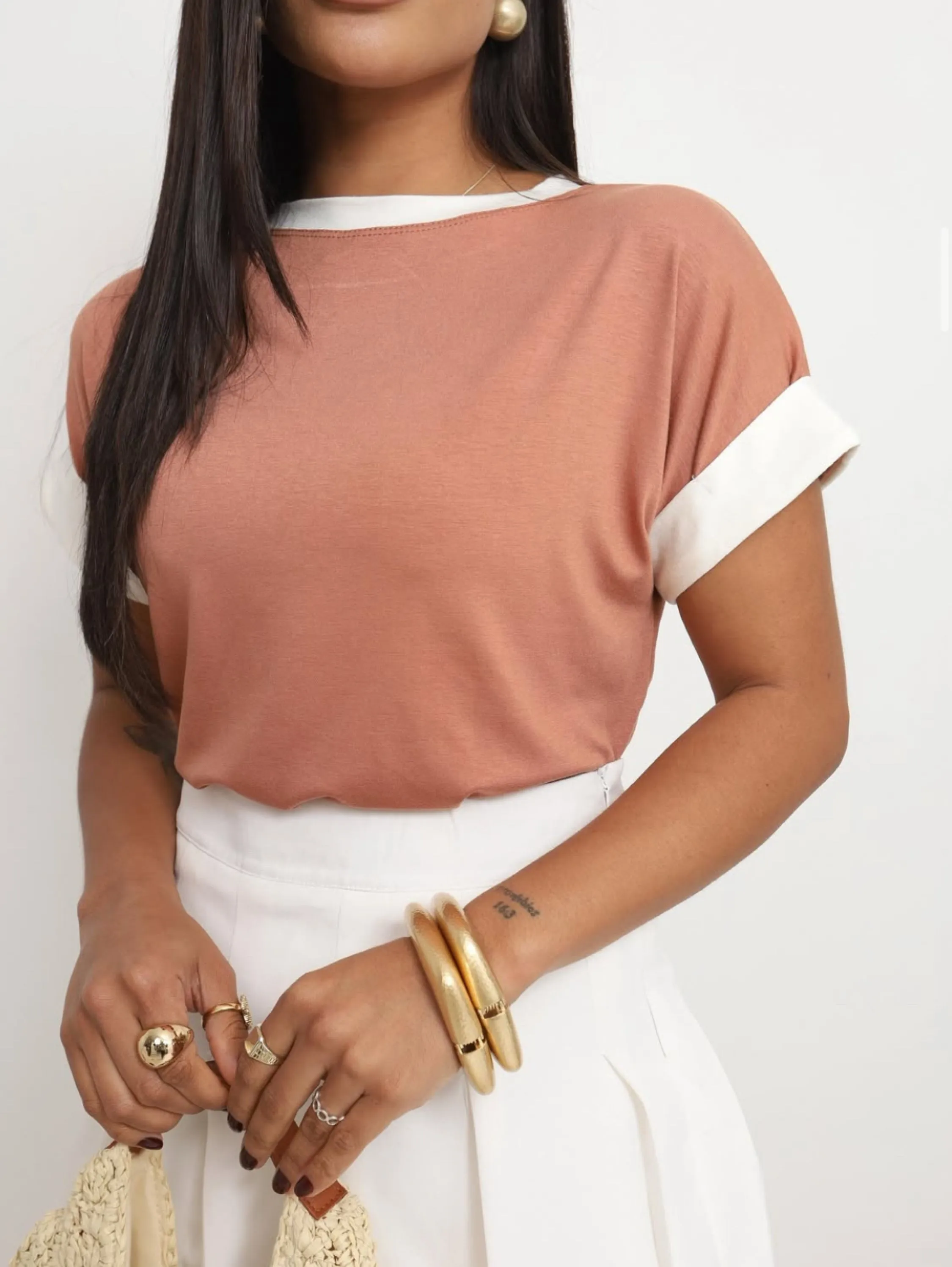 Camiseta bicolor