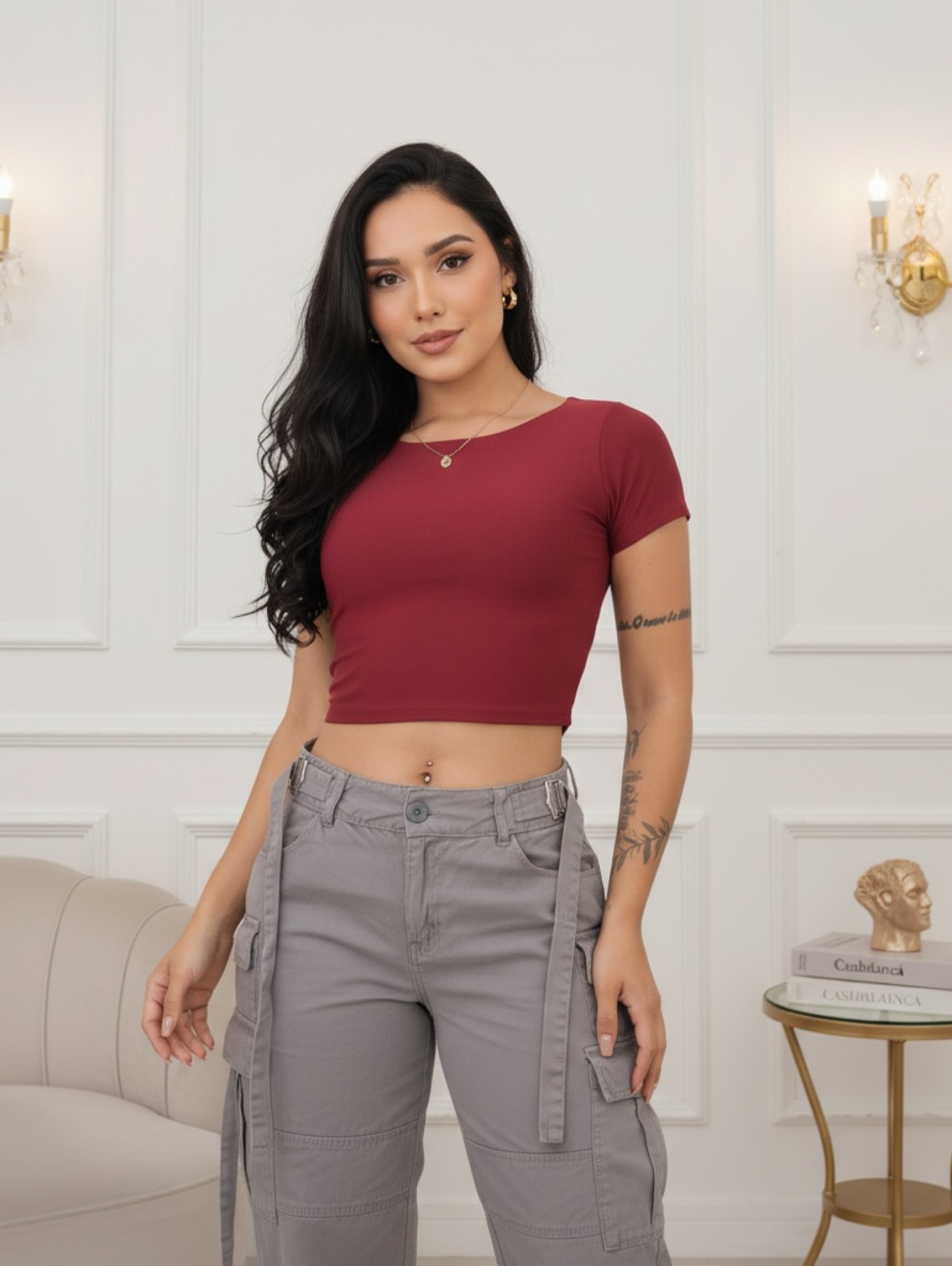 Cropped Zara alcinha