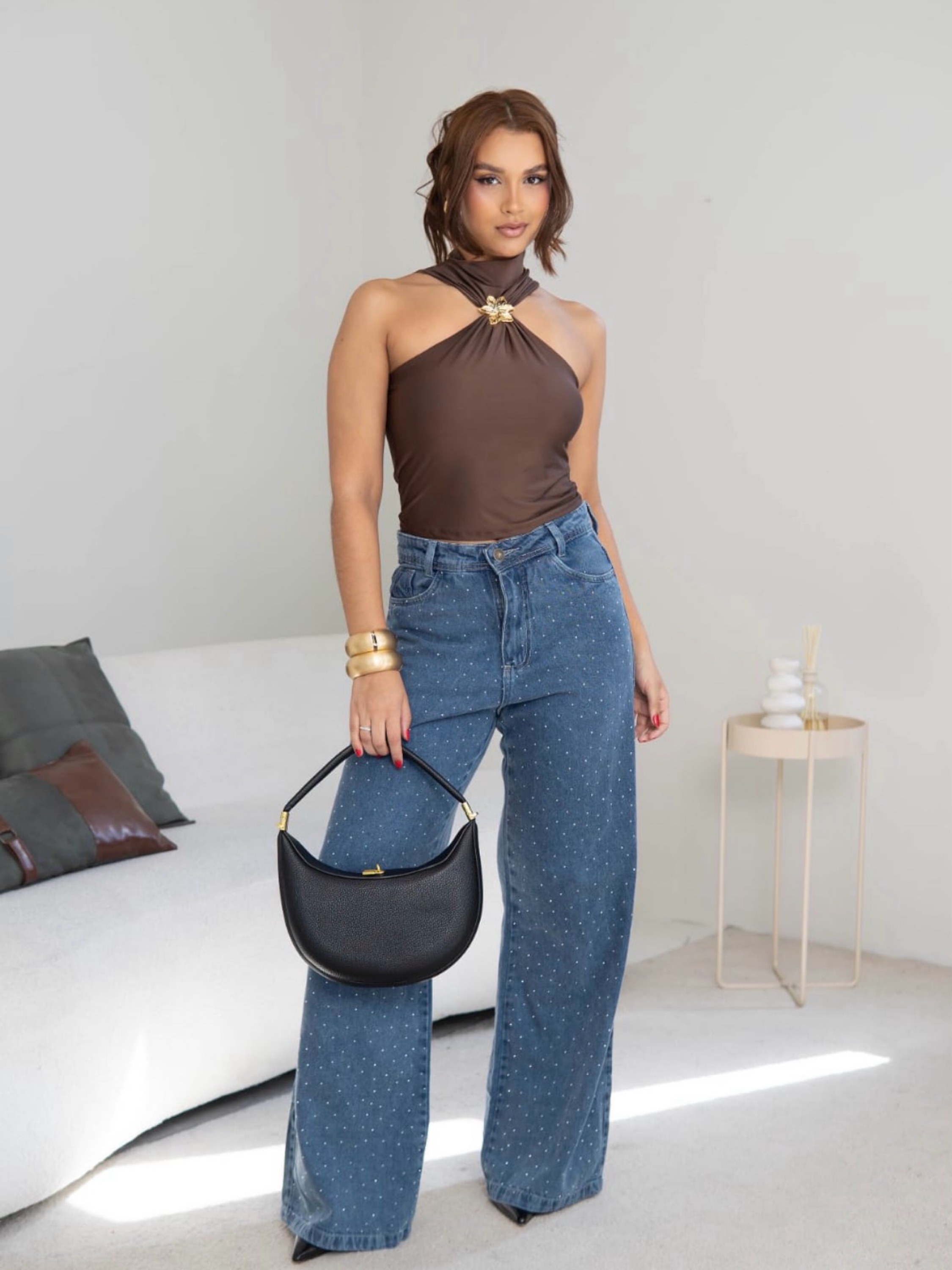 Cropped flor feminino ge