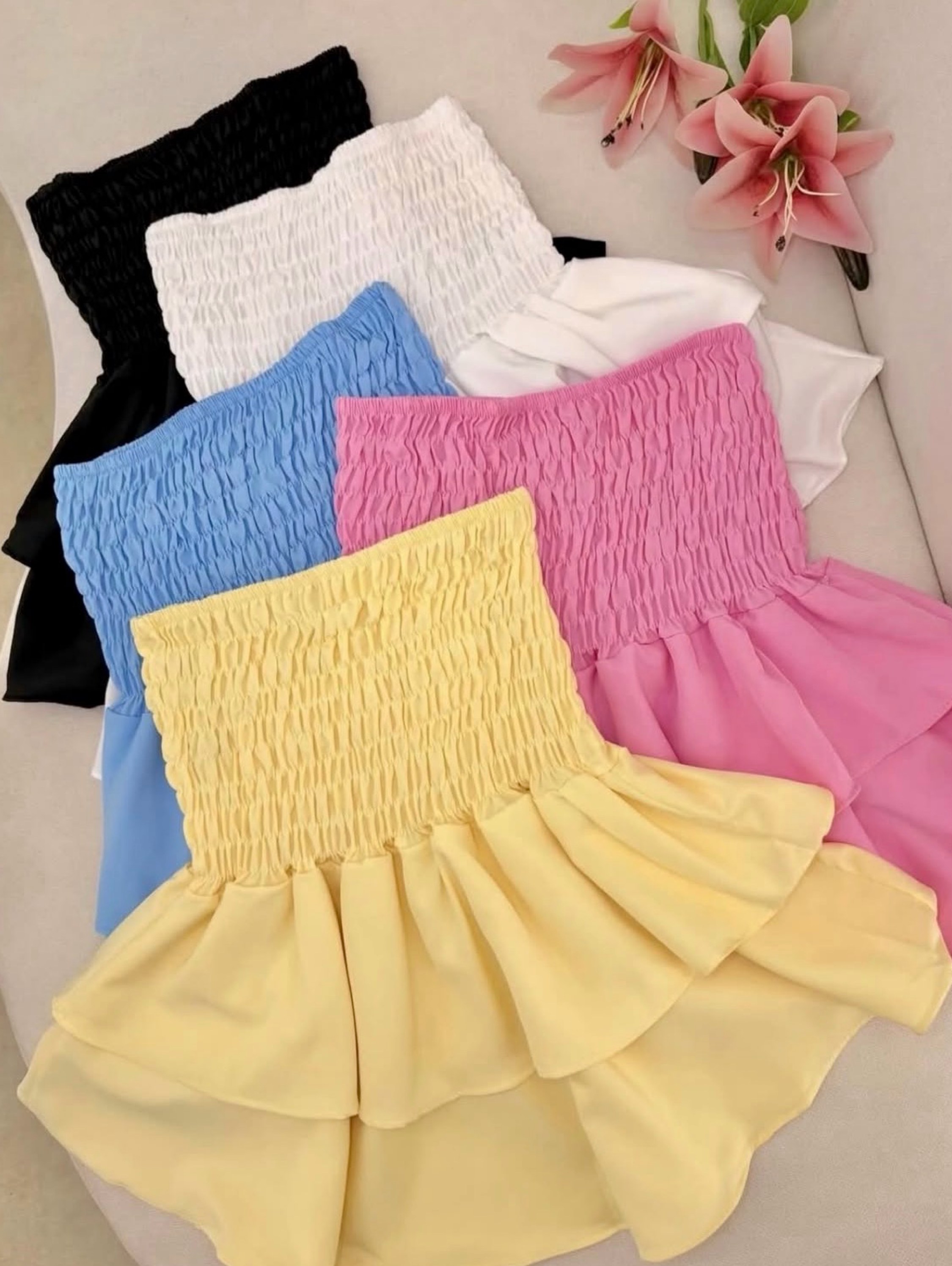 Blusa tomara que caia lastex