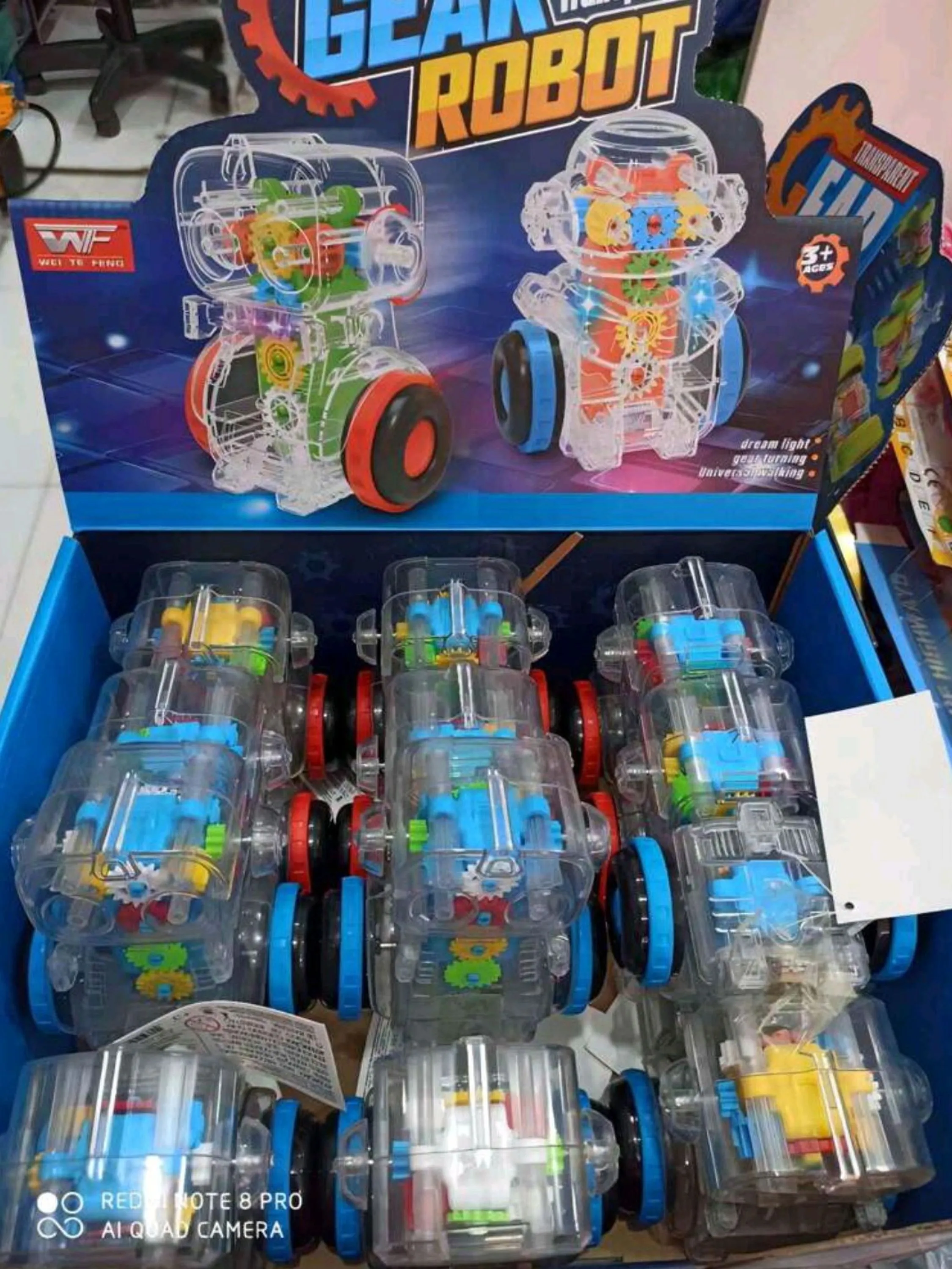Brinquedo: 1ps, 3720 Gear robot   ,Cores aleatoriamente