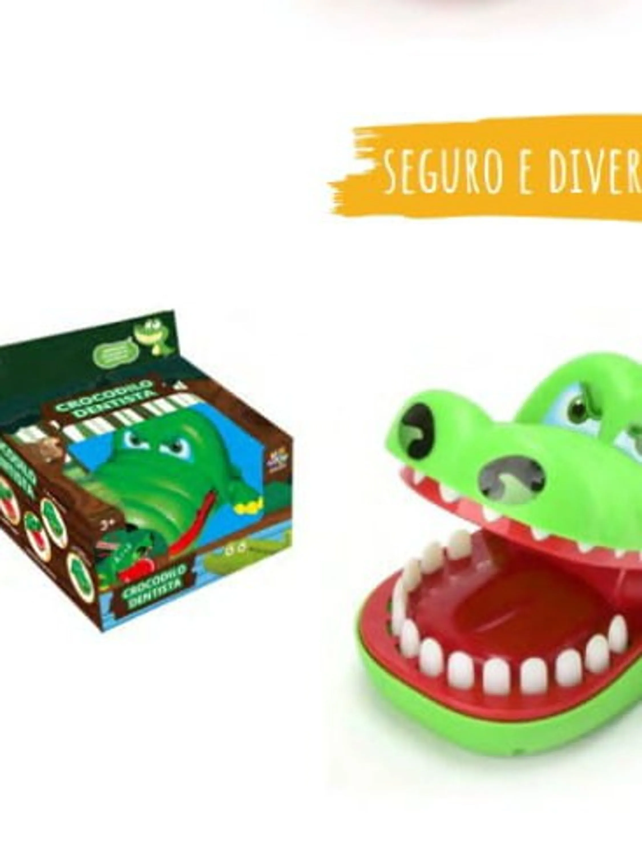 Brinquedos: crocodilo dentista, 3182 cores aleatórias