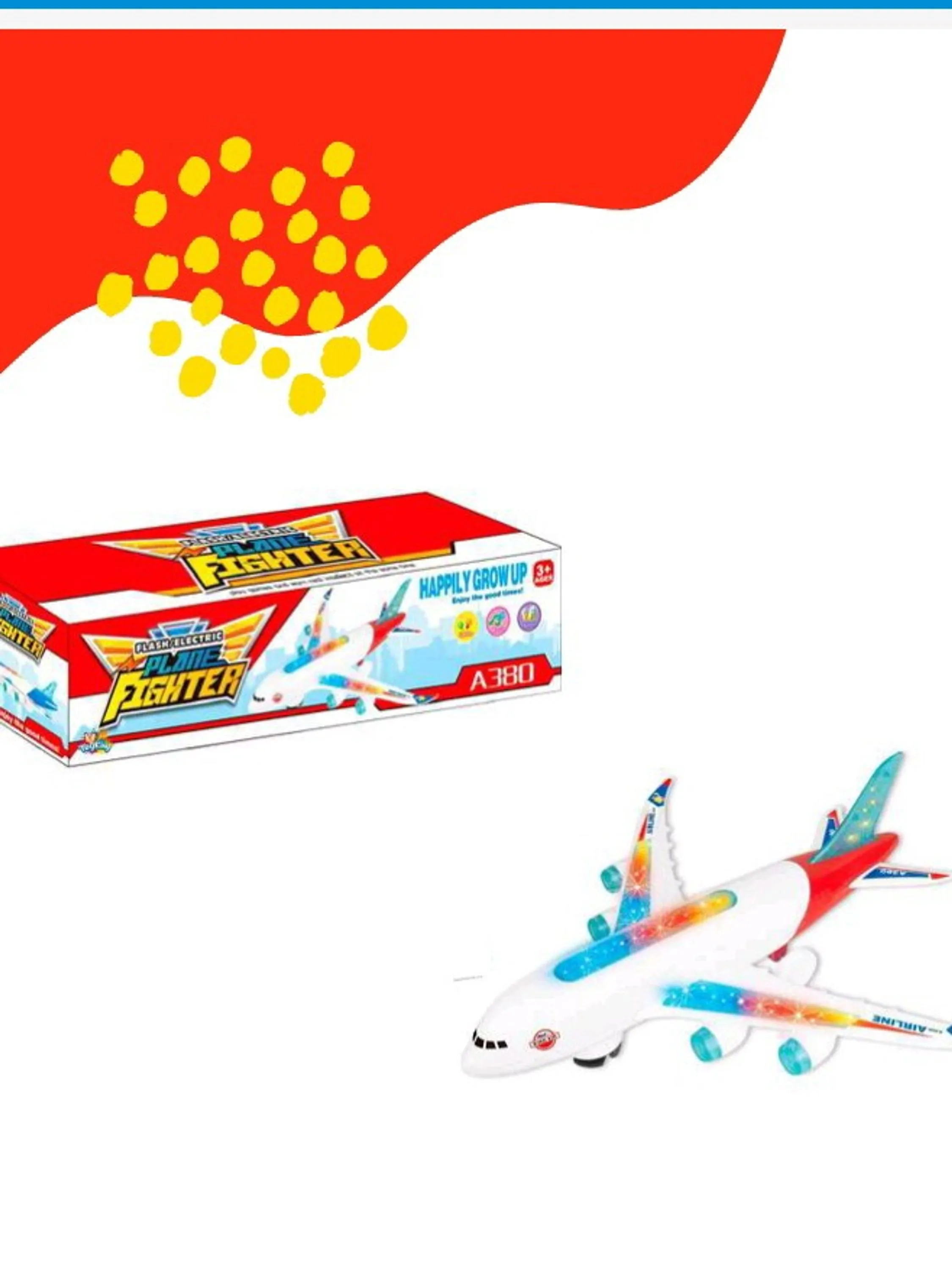 Brinquedos:Avião  4527
Com som e luzes
