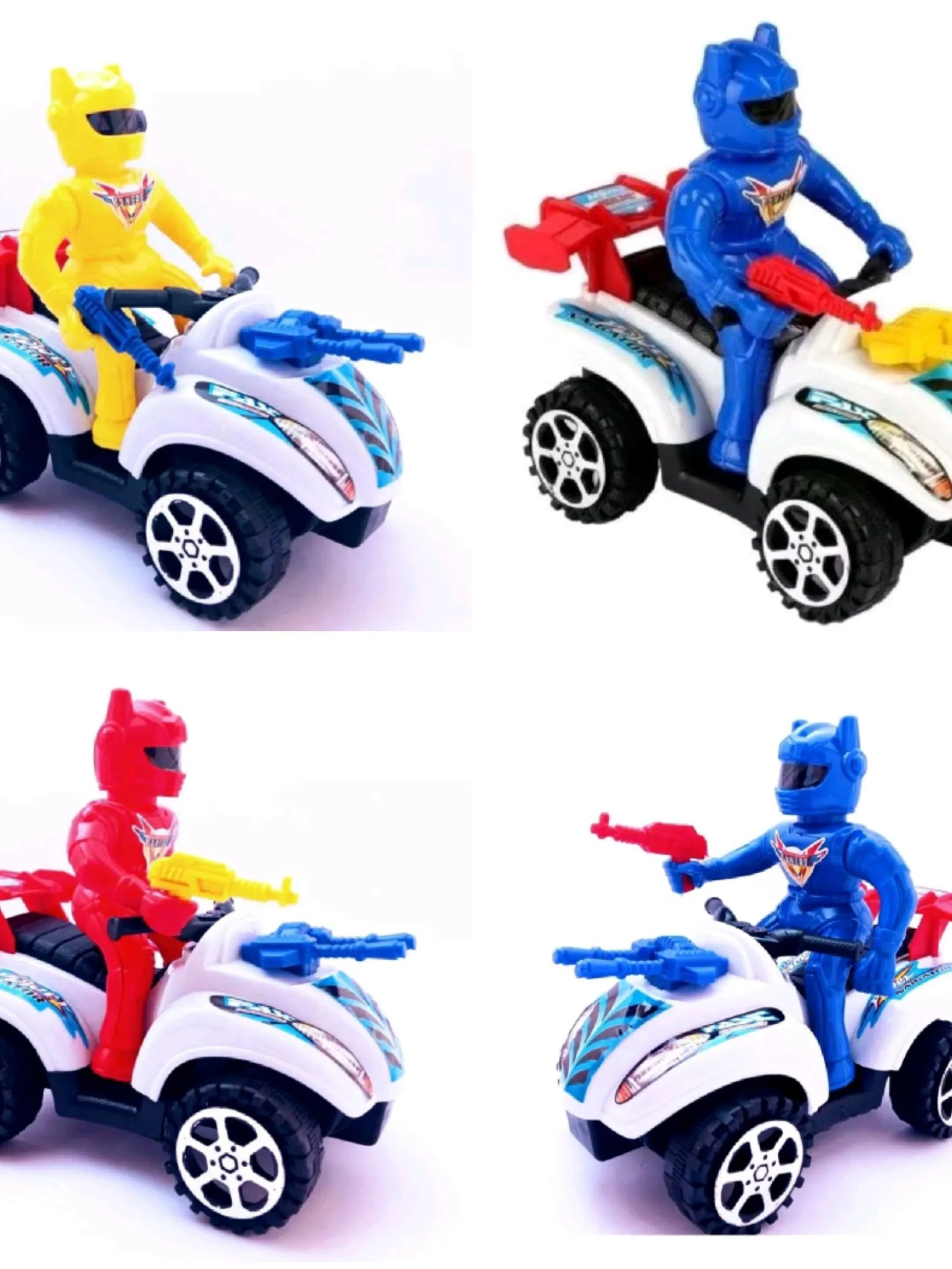 Brinquedos: 0704 Quadriciclo Movido á Corda Com Boneco