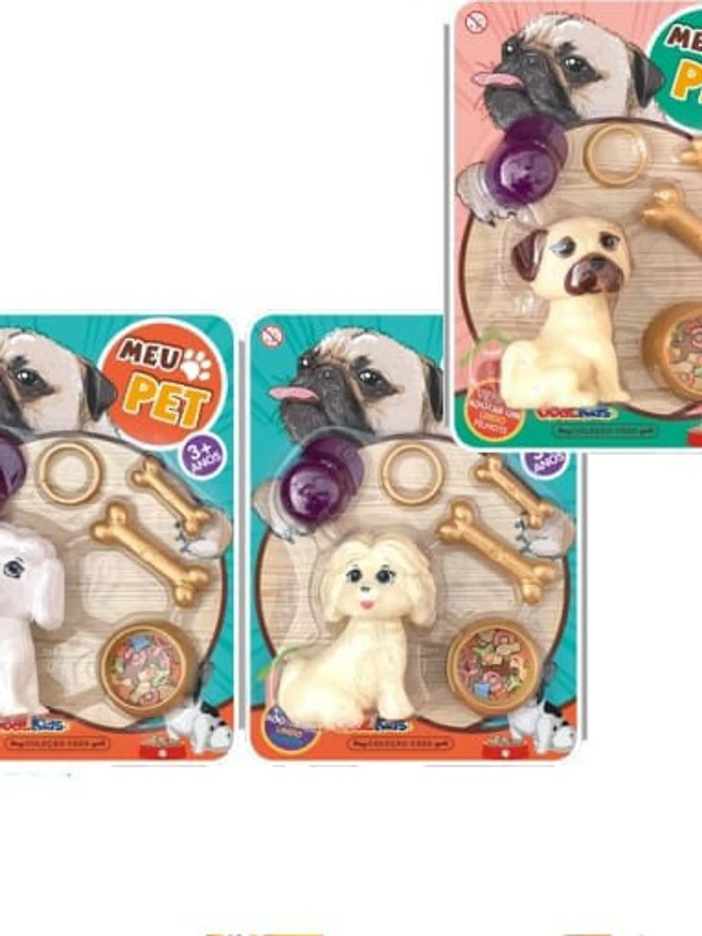 Brinquedos: kit Cachorro,modelo cor variado