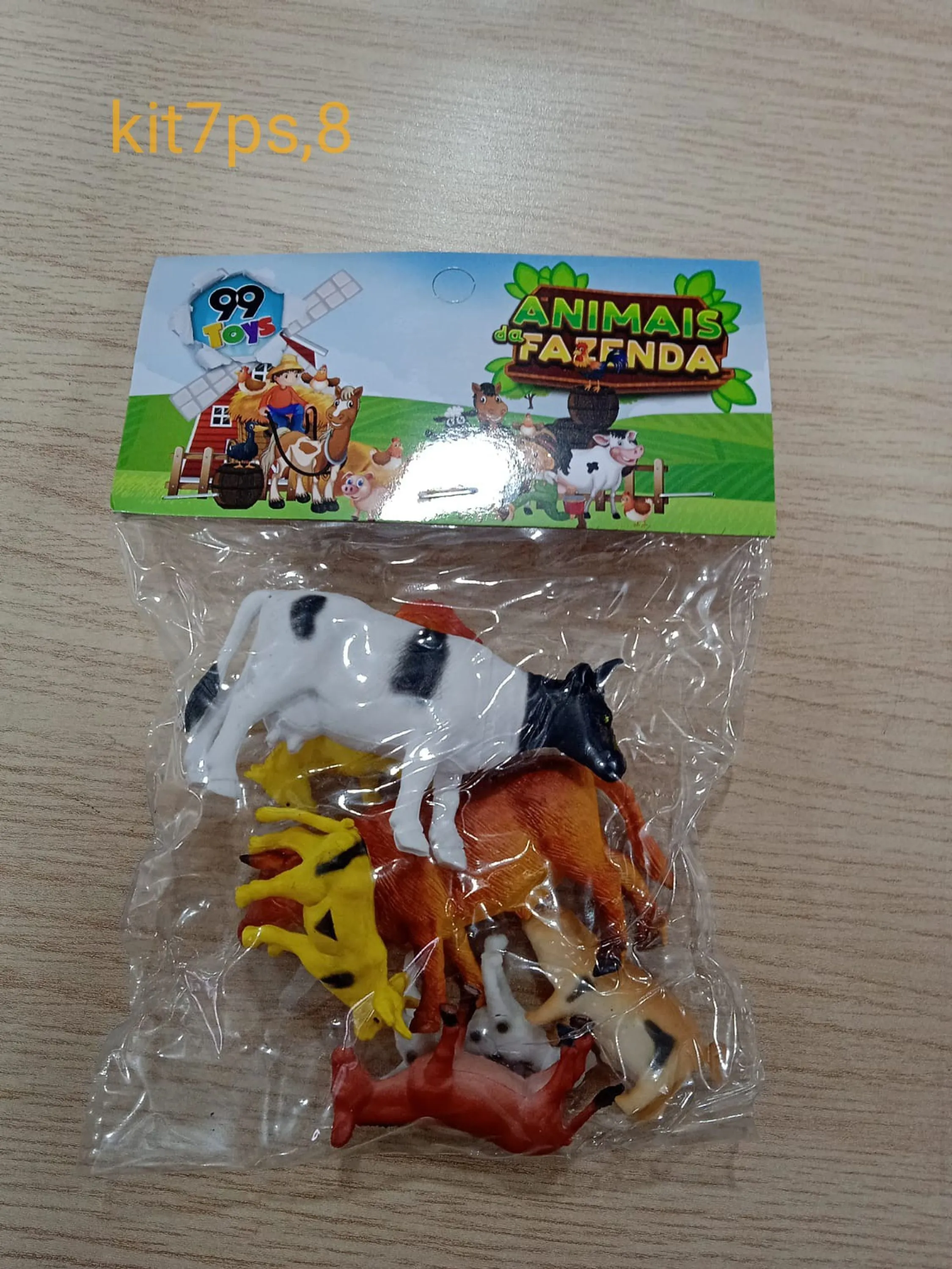 Kit7ps,Animais de fazenda,modelo variado