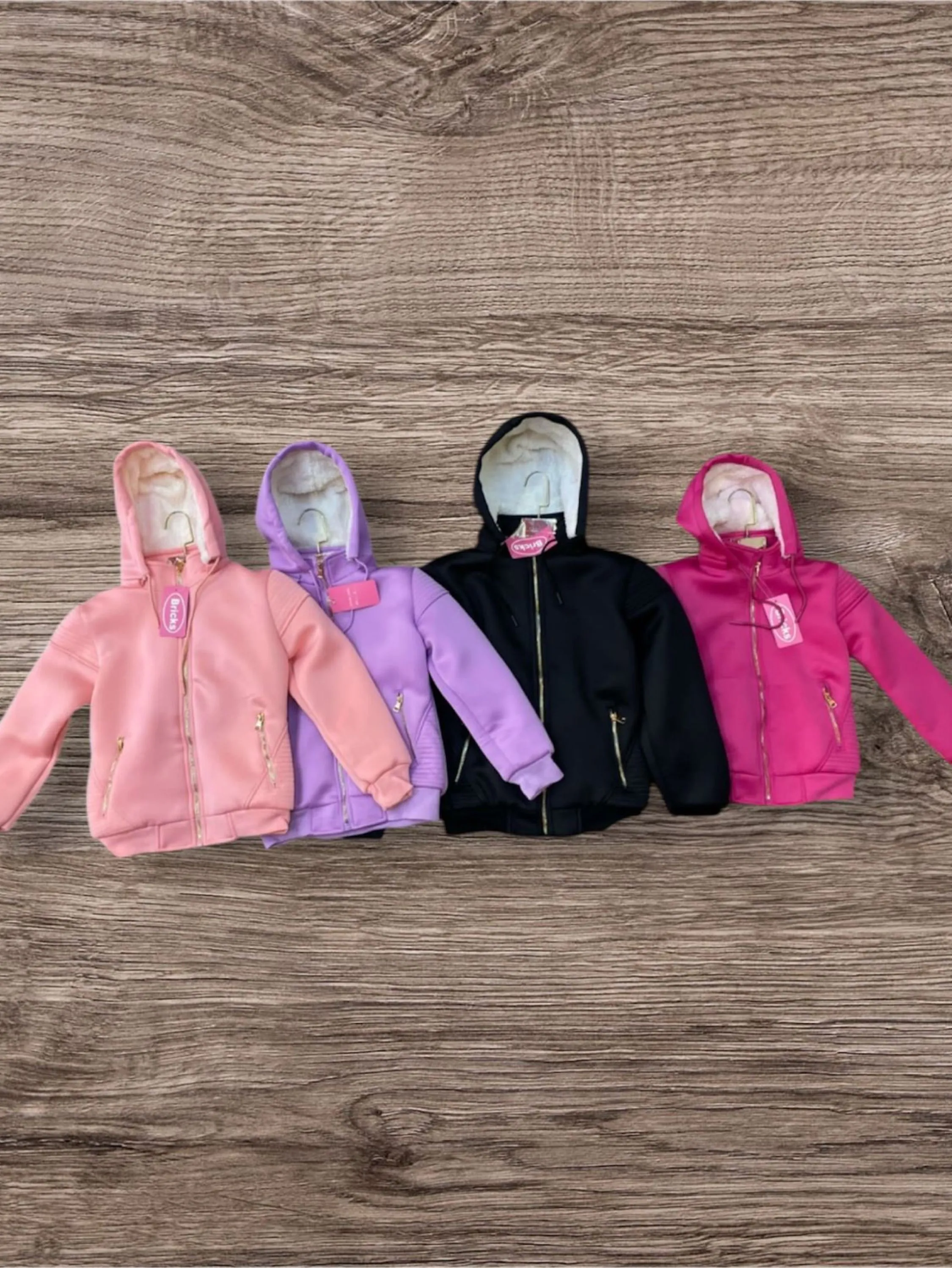 Jaqueta Infantil de Inverno Forrada com Pêlo