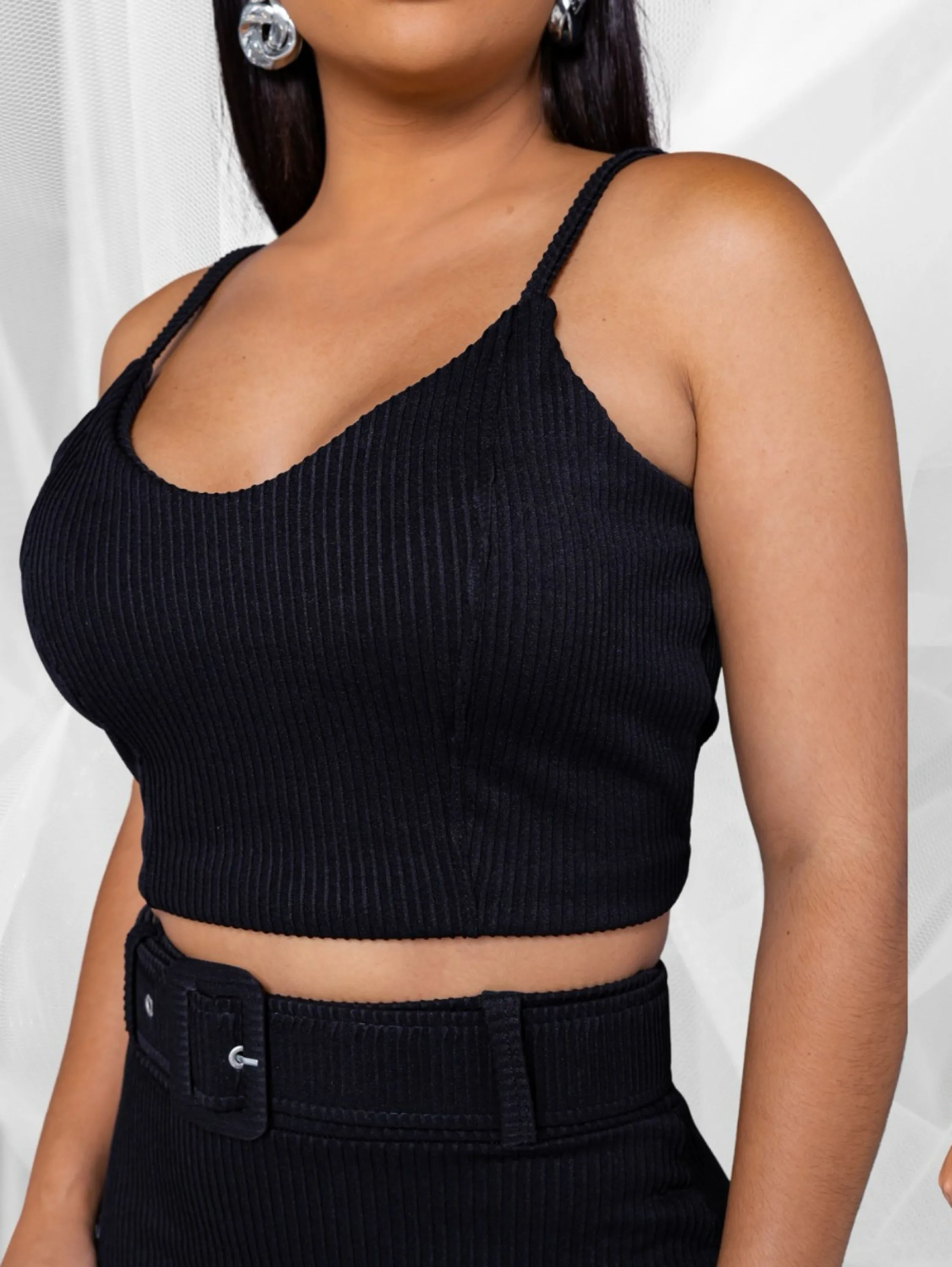 Cropped Feminino Basics Com Bojo Canelado Premium