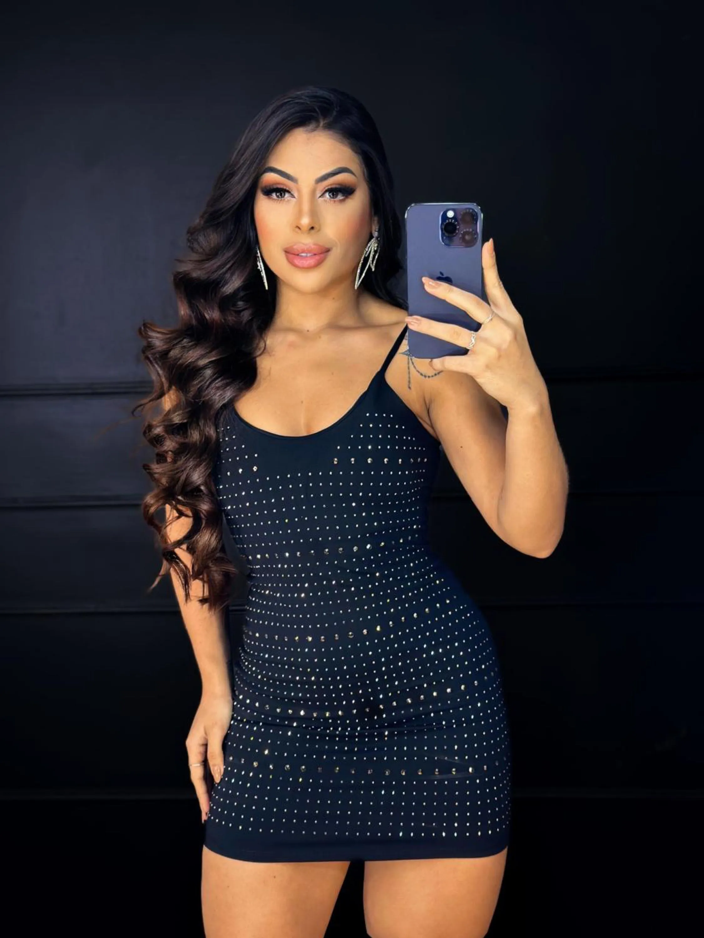 Vestido Lumena com pedraria