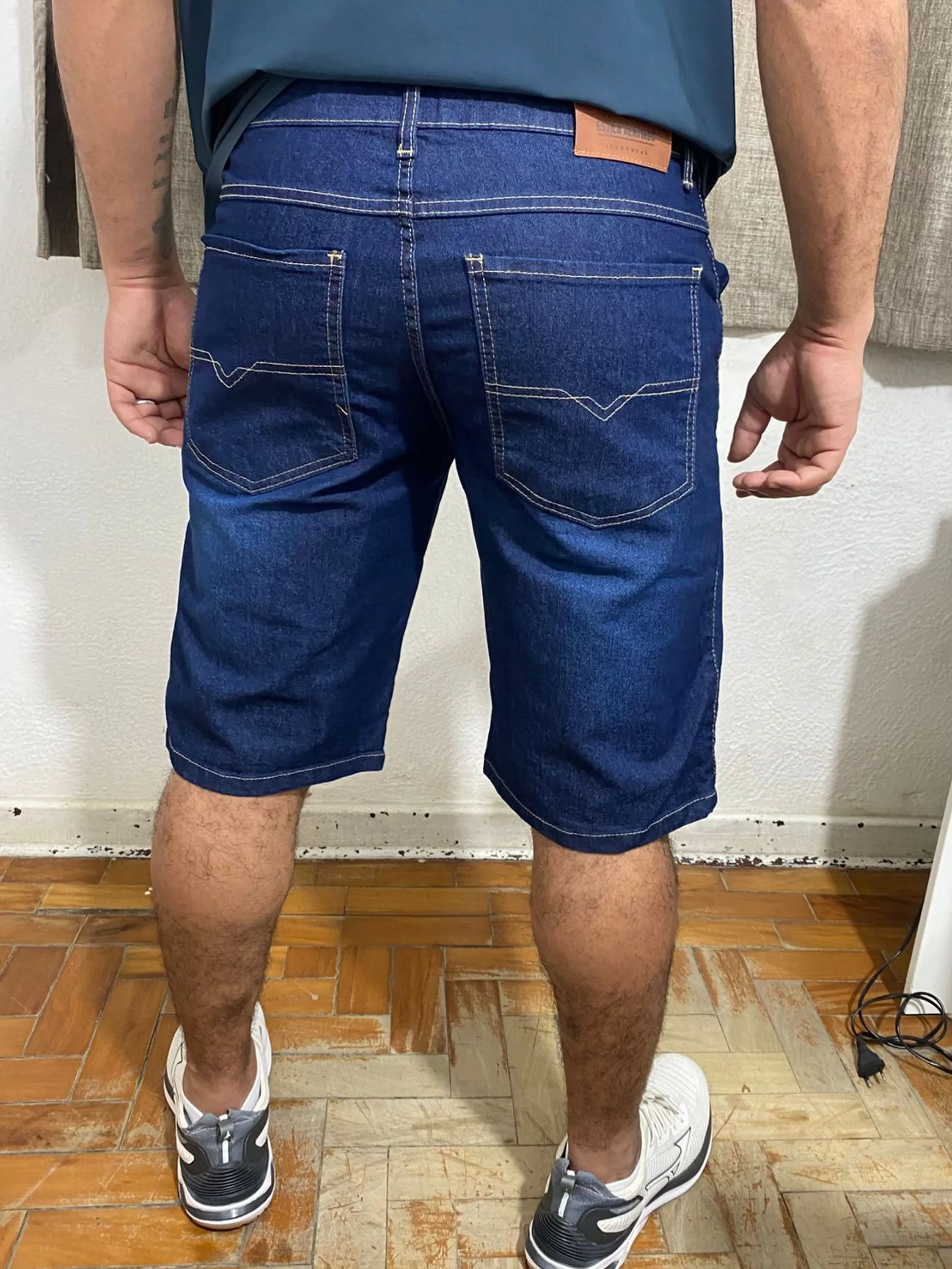 Bermuda Jeans Azul Escuro
