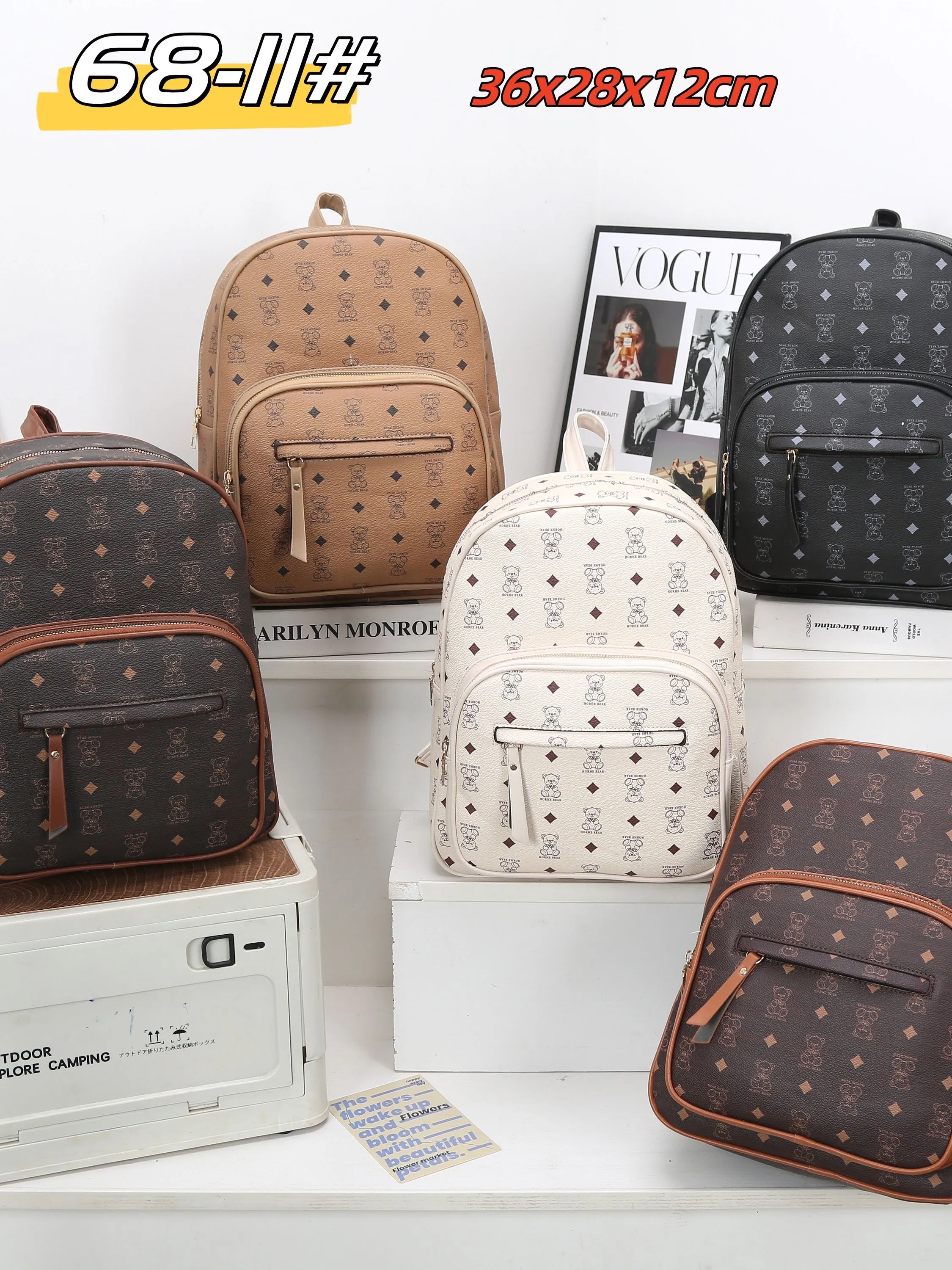CAMELA BOLSA mochila grande estampa 68-11