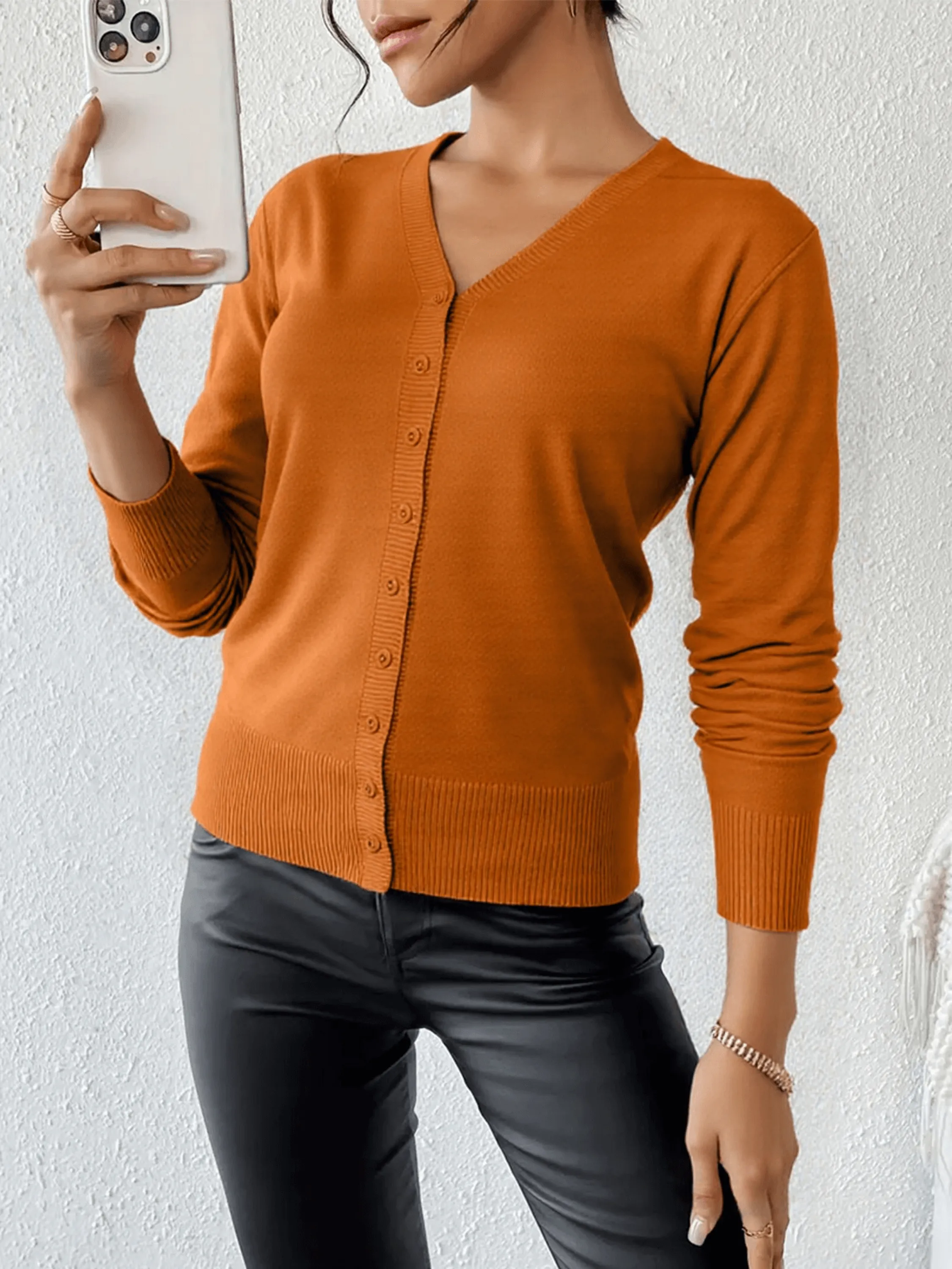 Casaco Cardigan Inverno Modal Botao Importado B211&D527