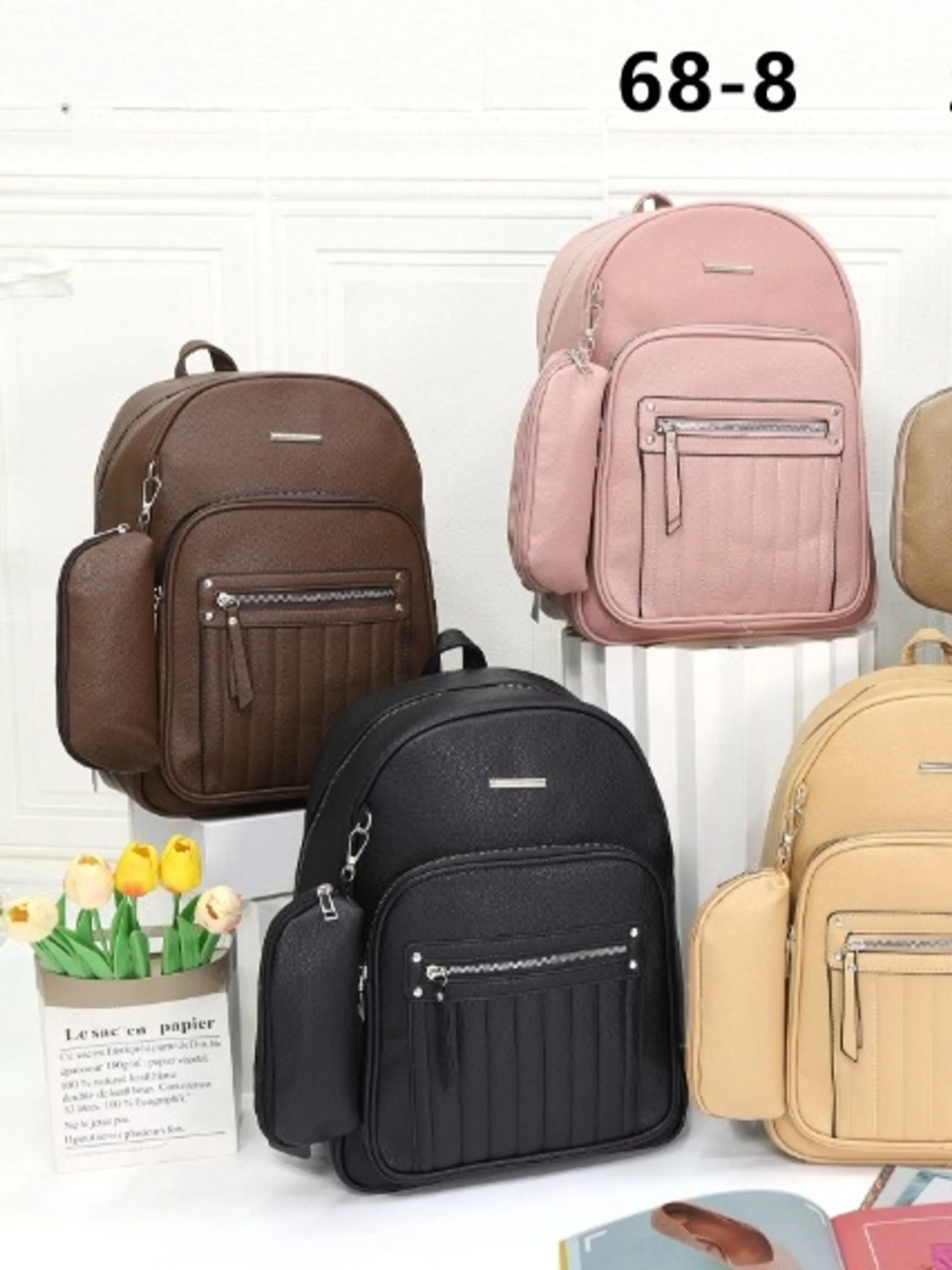CAMELA BOLSA mochila grande com estojo 68-8
