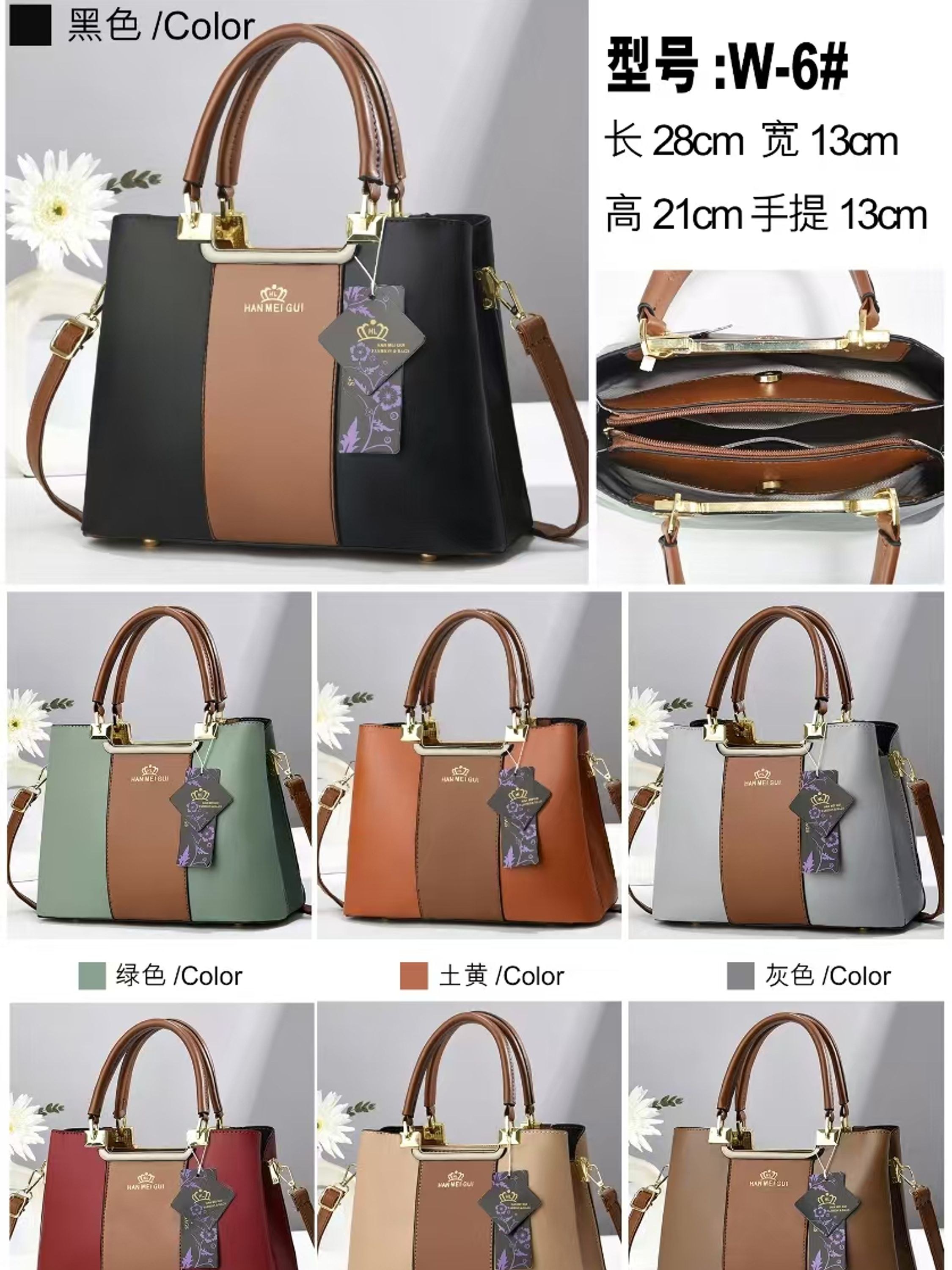 Bolsa Feminina de couro sintetico fecha em ziper W-6