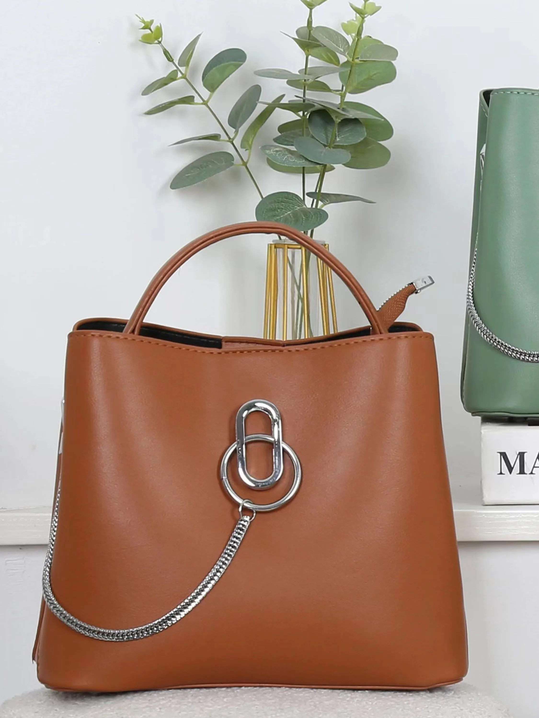 Bolsa Femninina Elegante de mão e alça transversal W1513