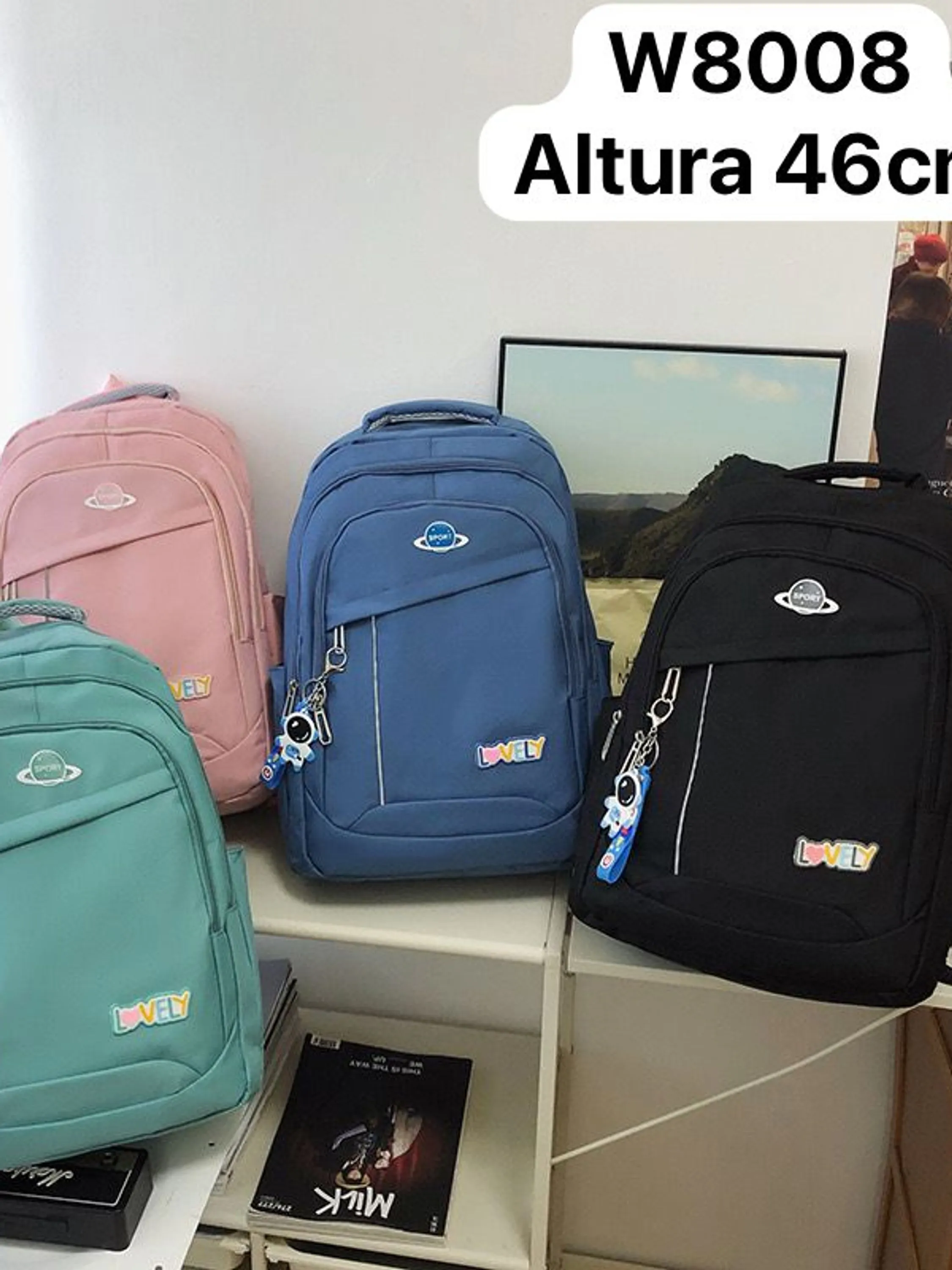 Mochila Nylon Reforsada W8008
