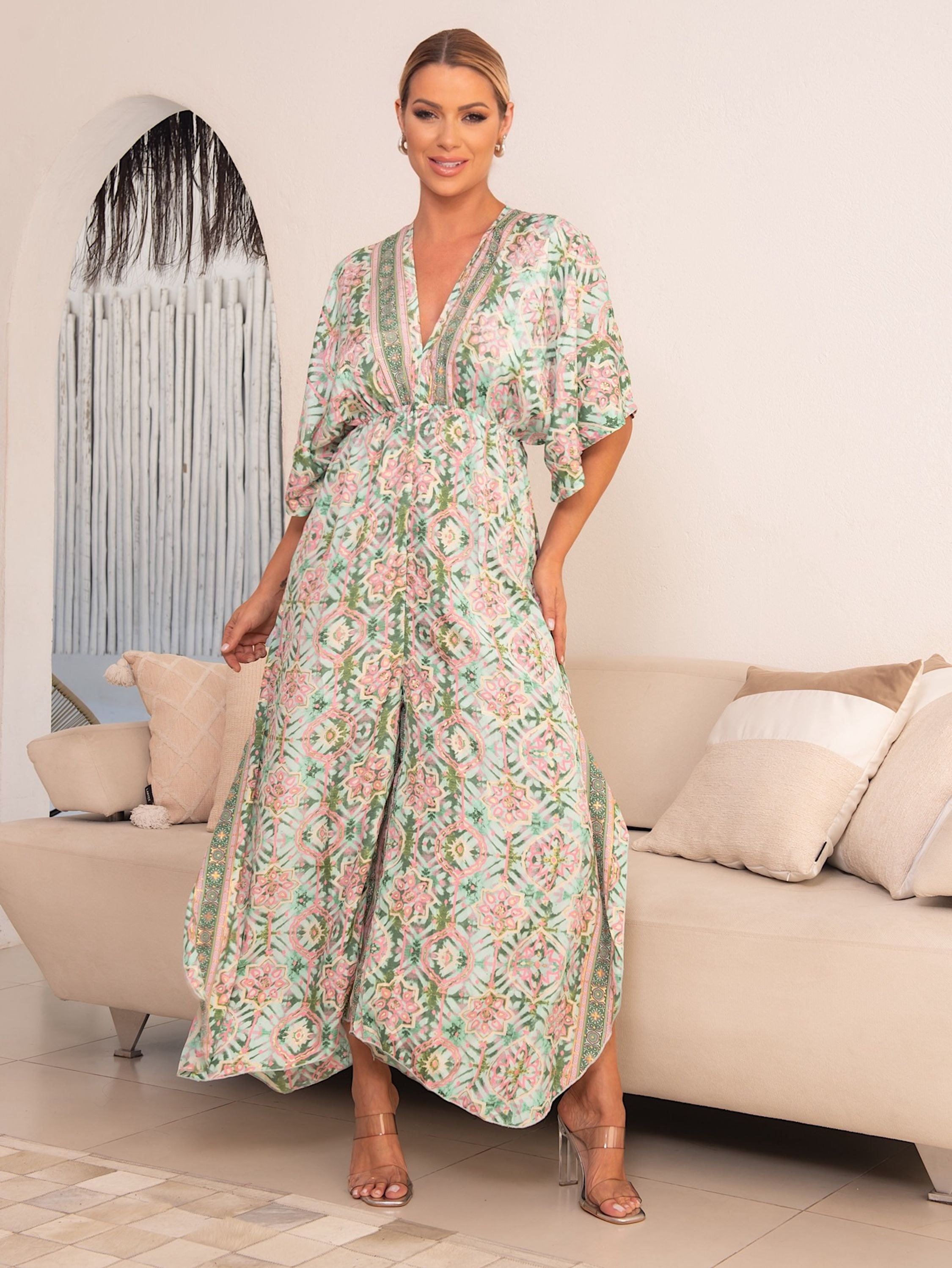 Macacão feminino Toque Seda Pantalona Linha Premium B30