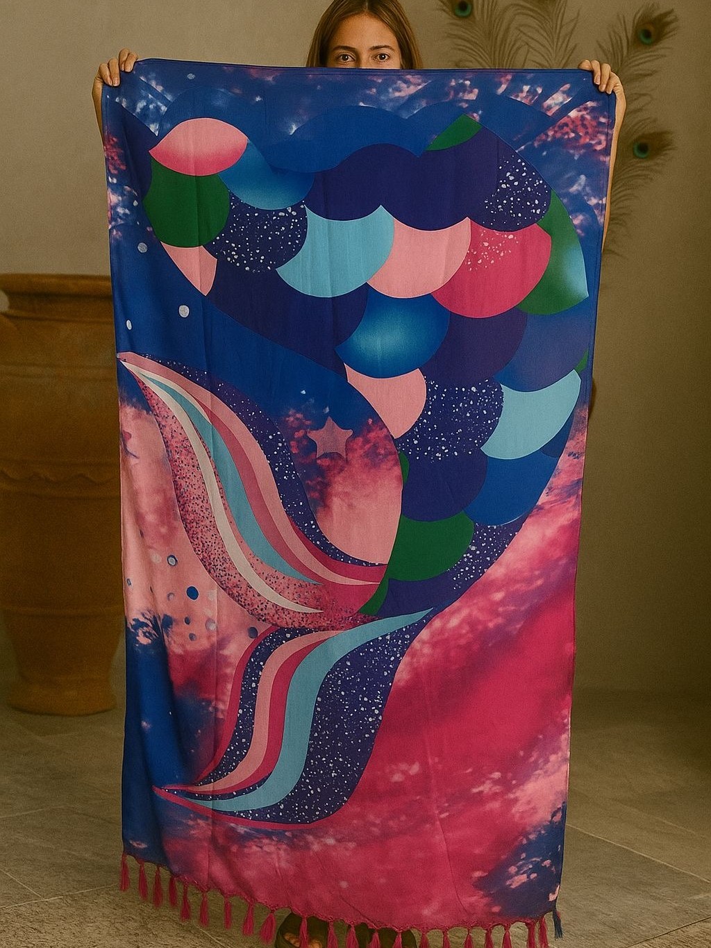 Canga Saída de Praia Sereia Magica