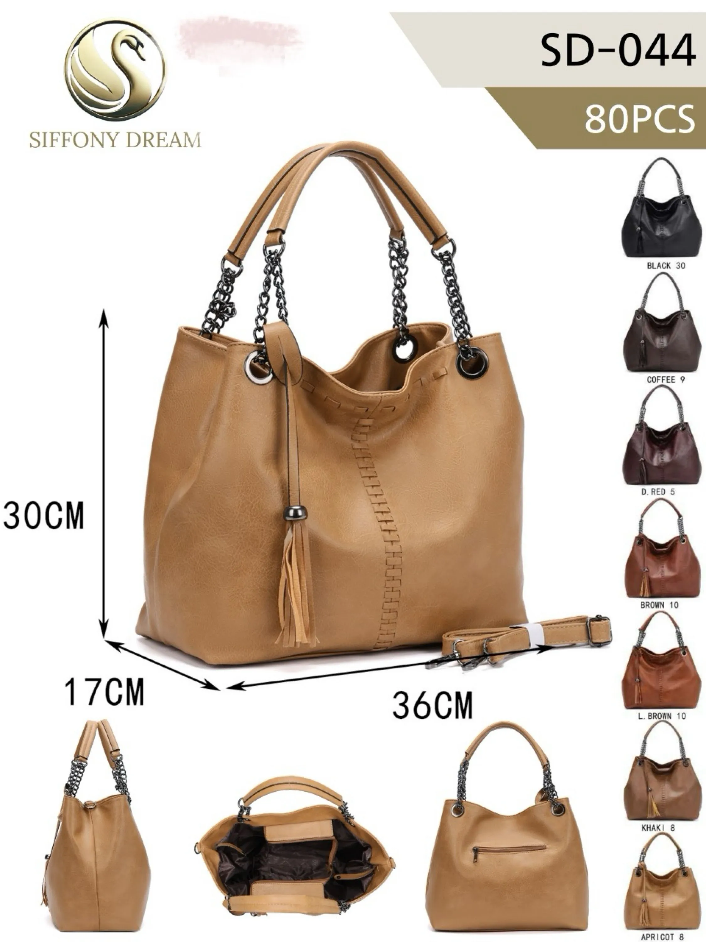 bolsa feminina couro ombro e transversal com correte