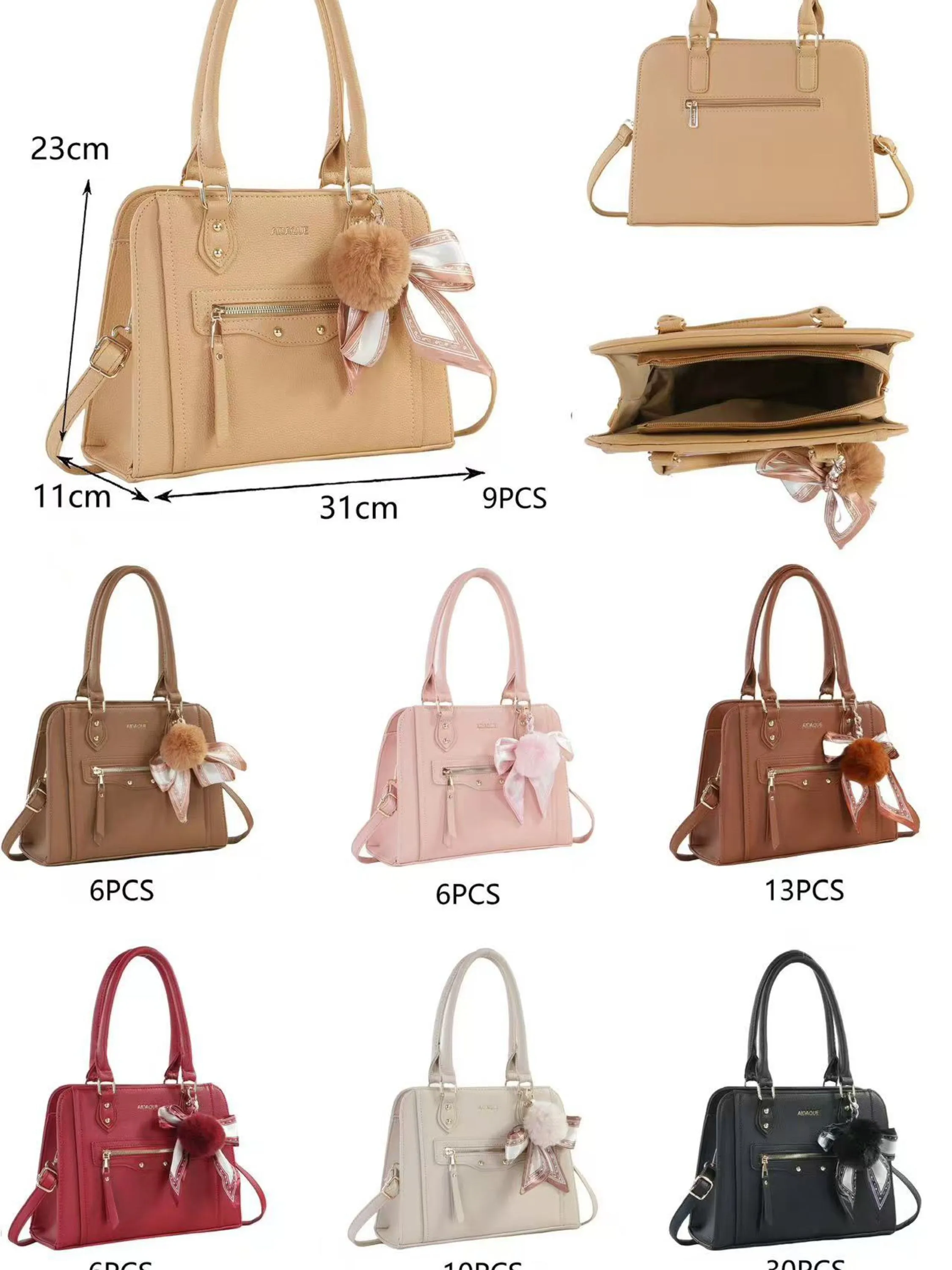 bolsa grande de personalidade da moda