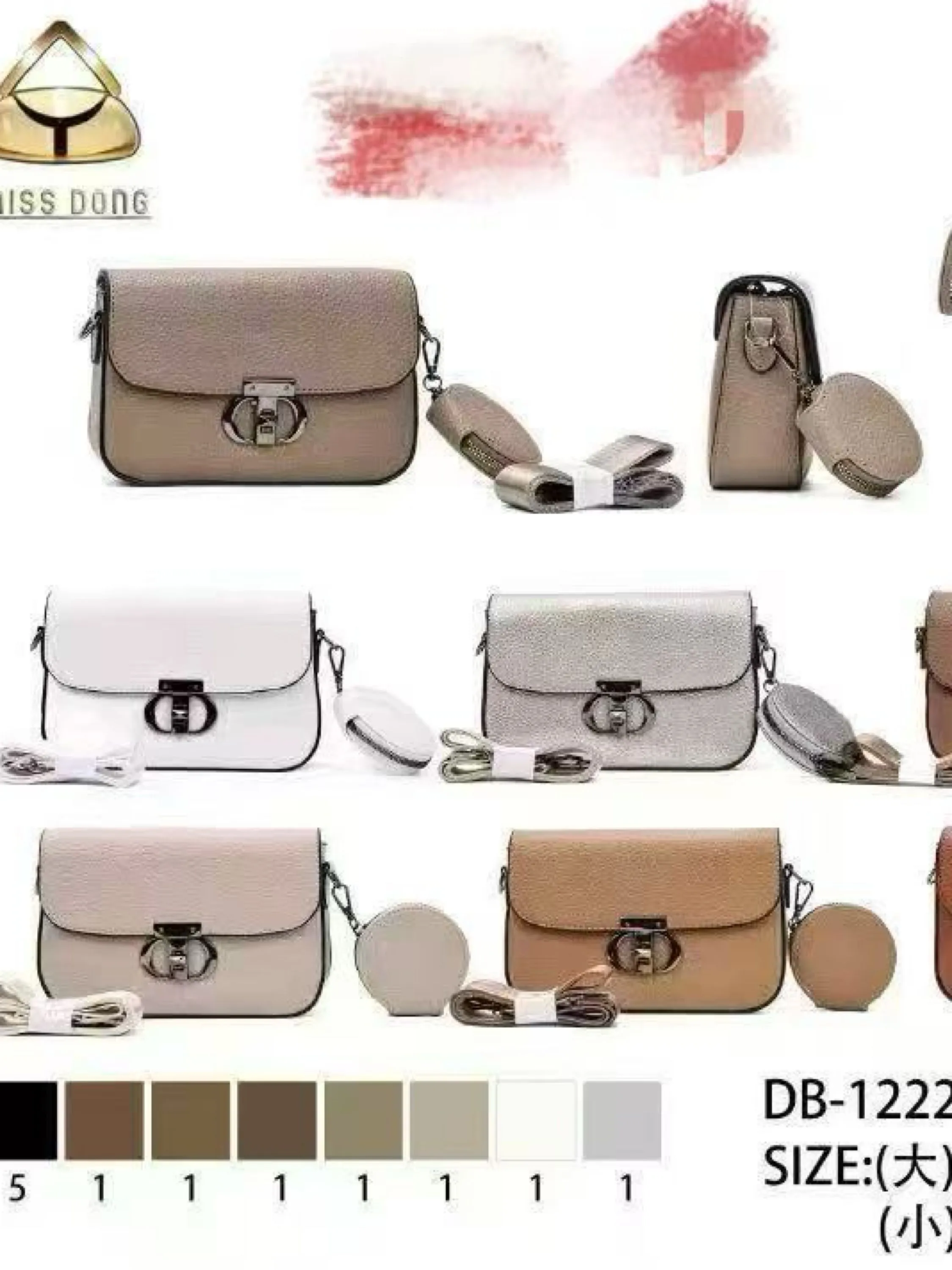 Bolsa com carteira femininas 1222