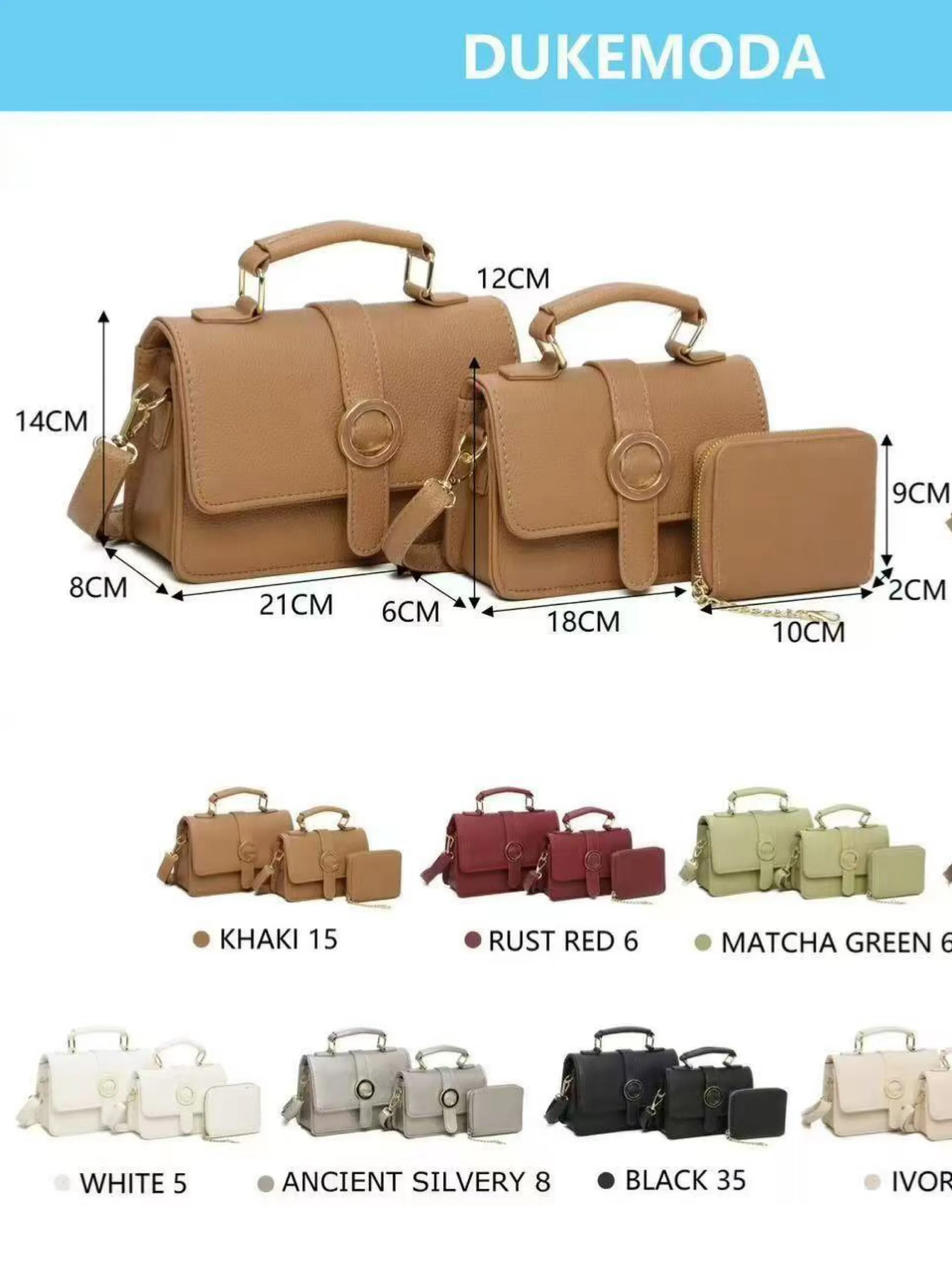 Bolsa kit2 pc com Carteira DY011
