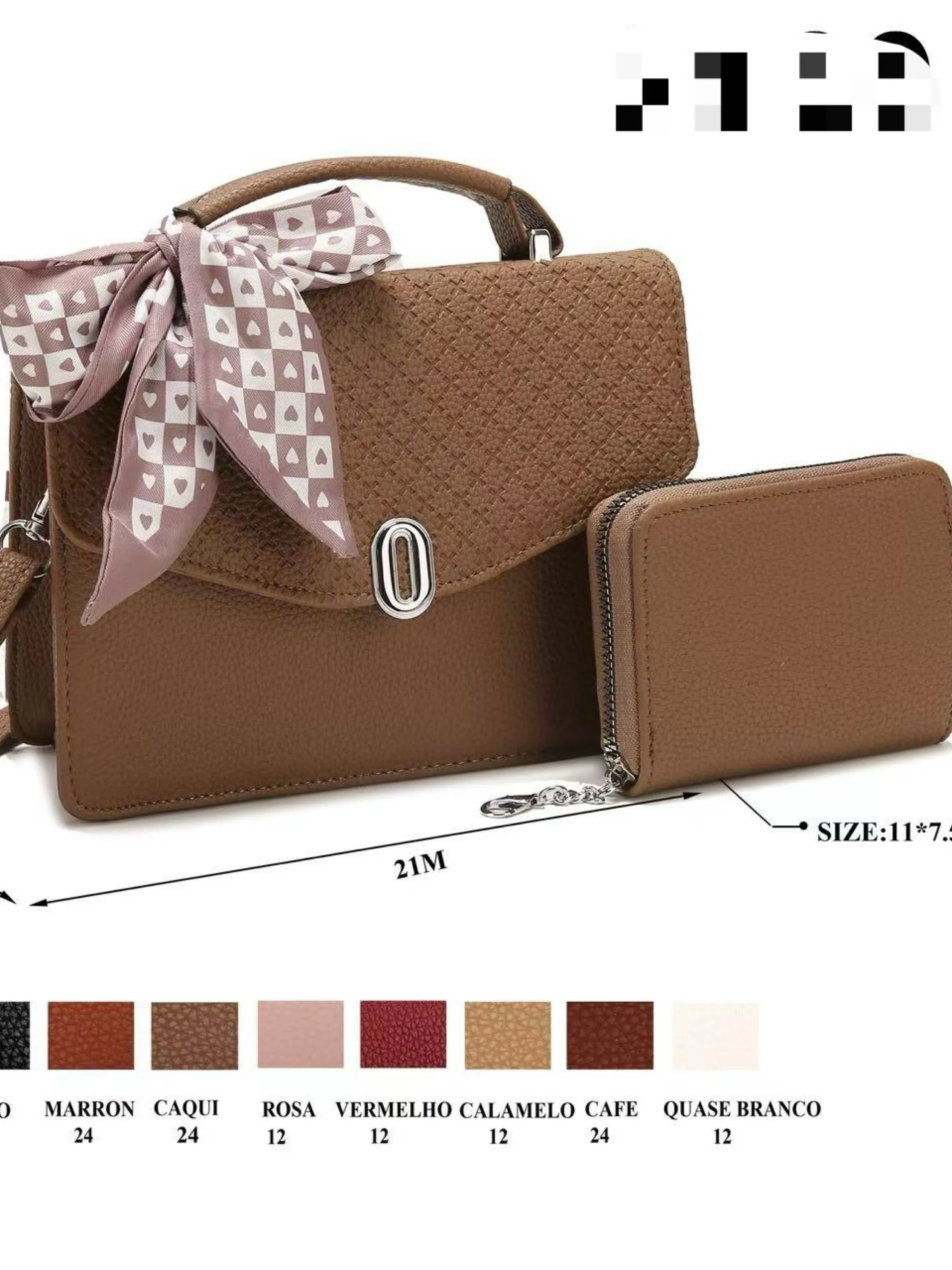 Bolsa com carteira femininas LF363