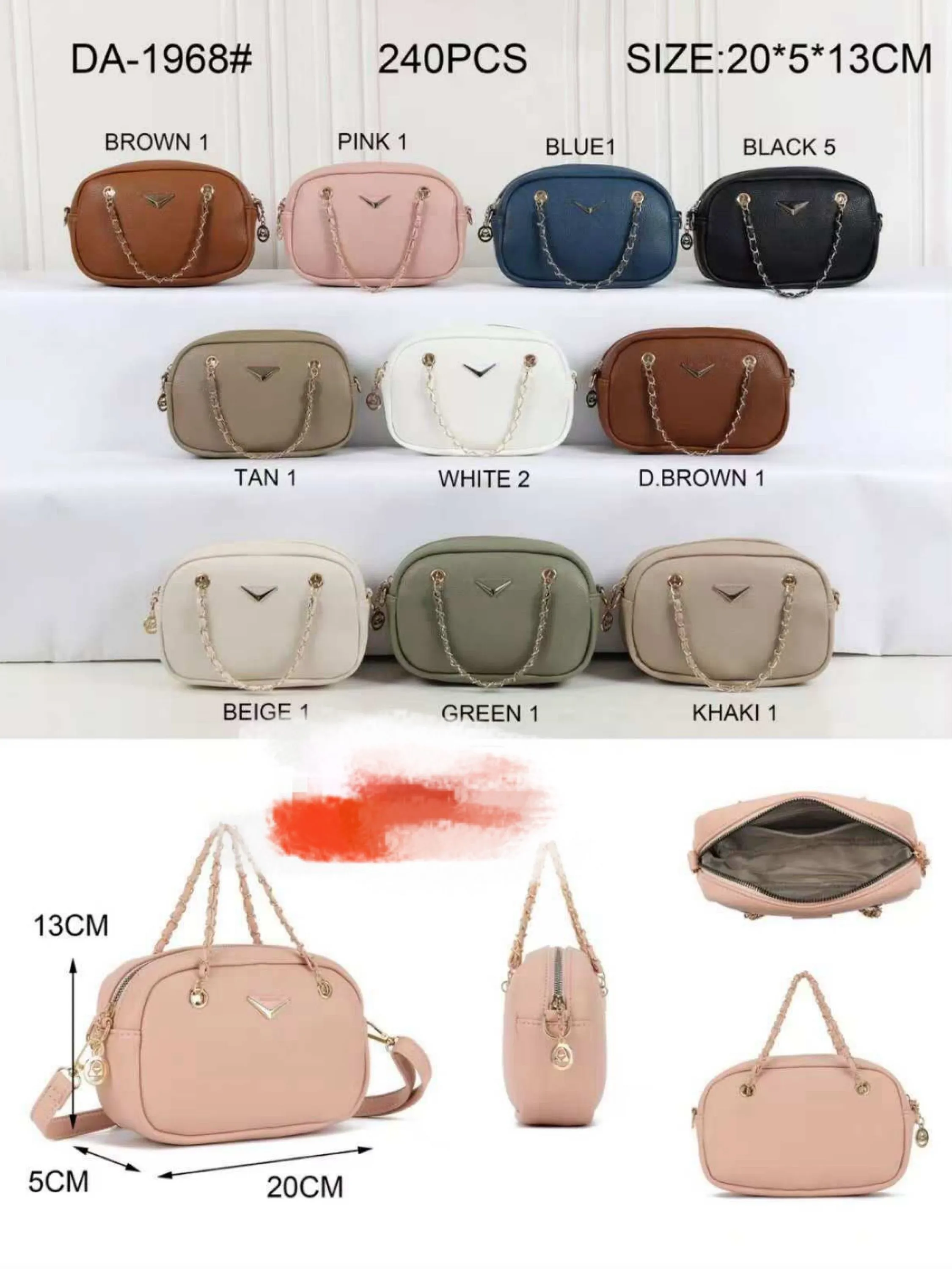 Bolsa transversal da moda 1968