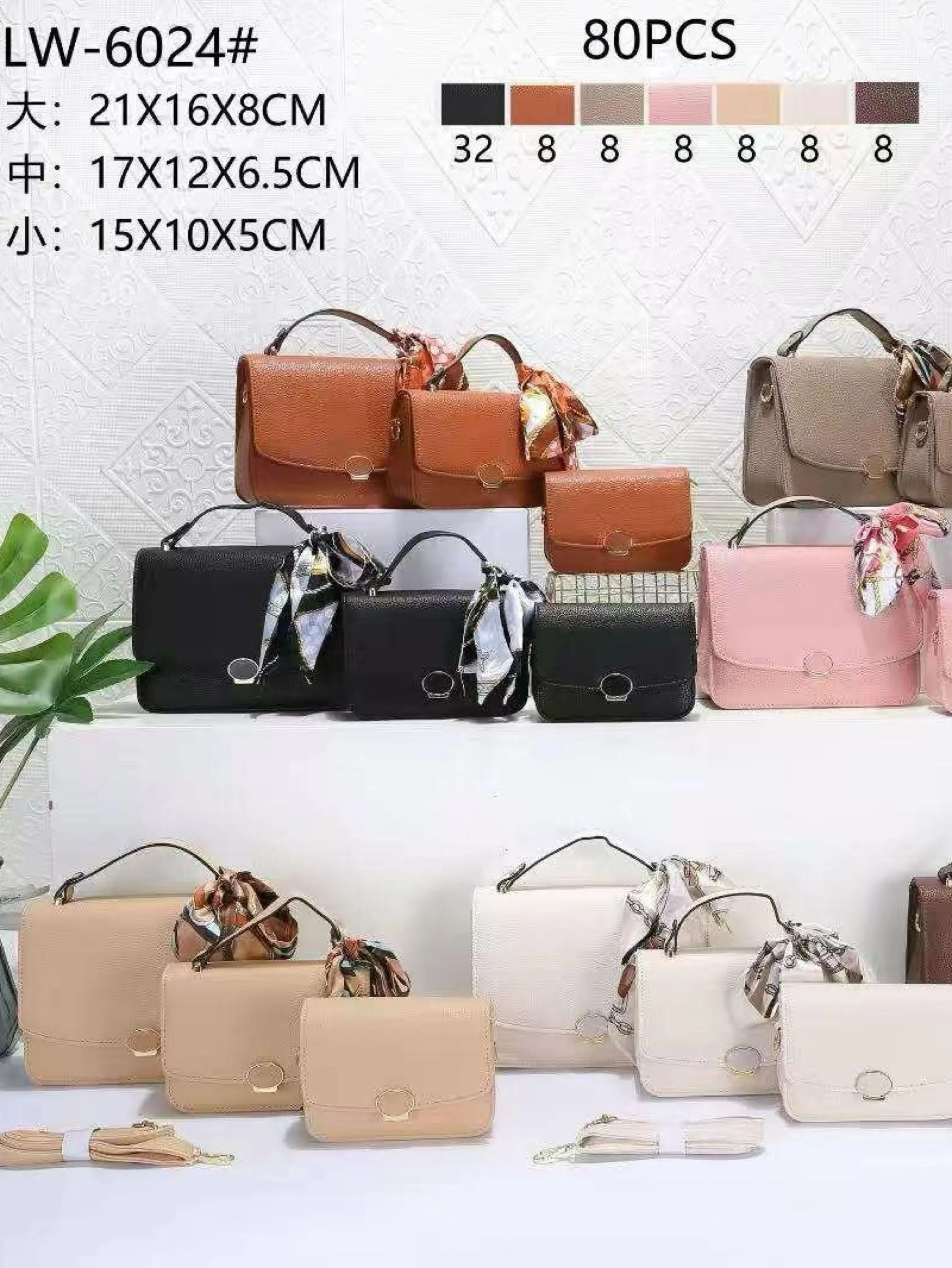 Bolsa kit3 pc feminina LW-6024