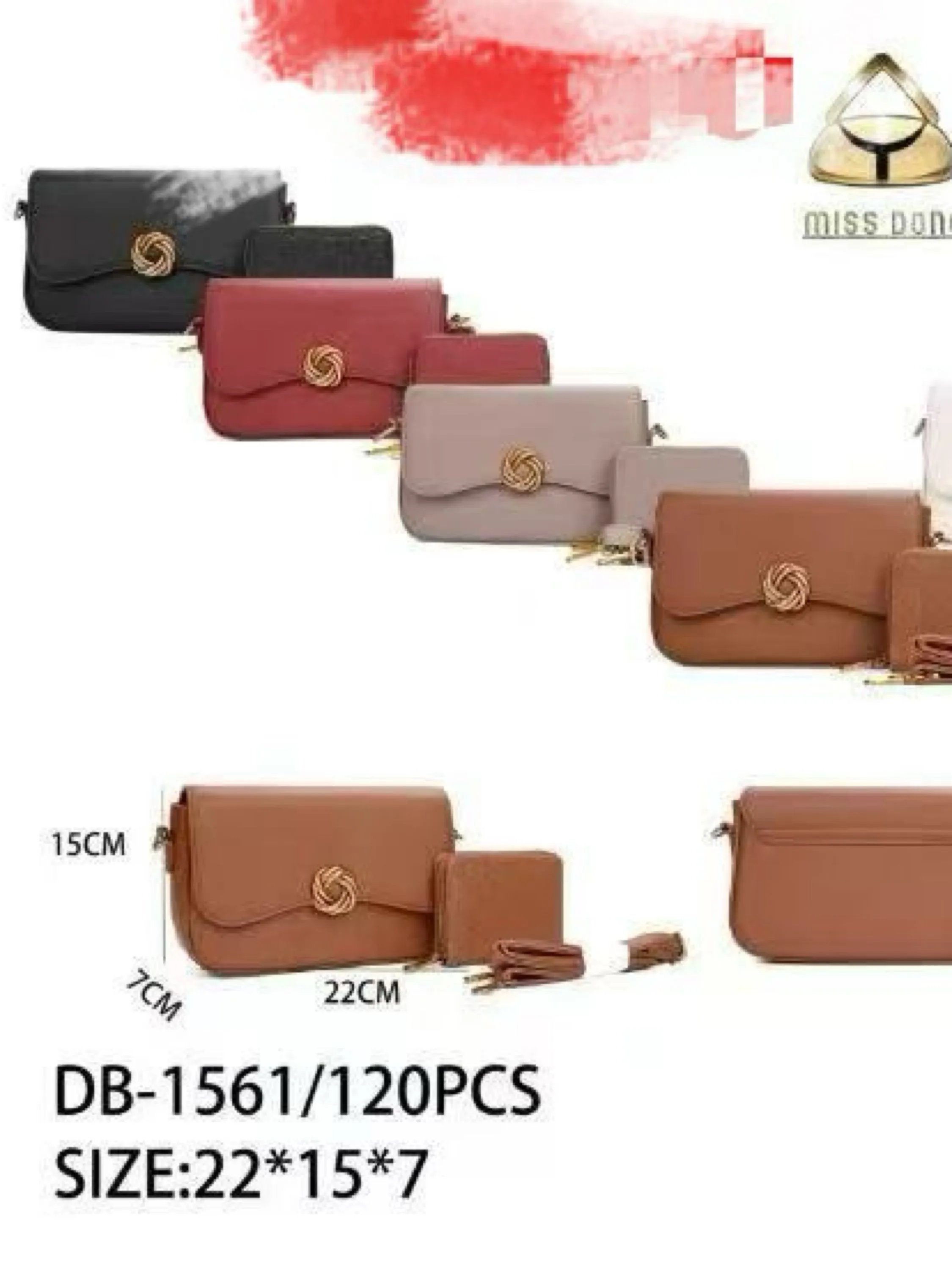 Bolsa com carteira femininas 1561