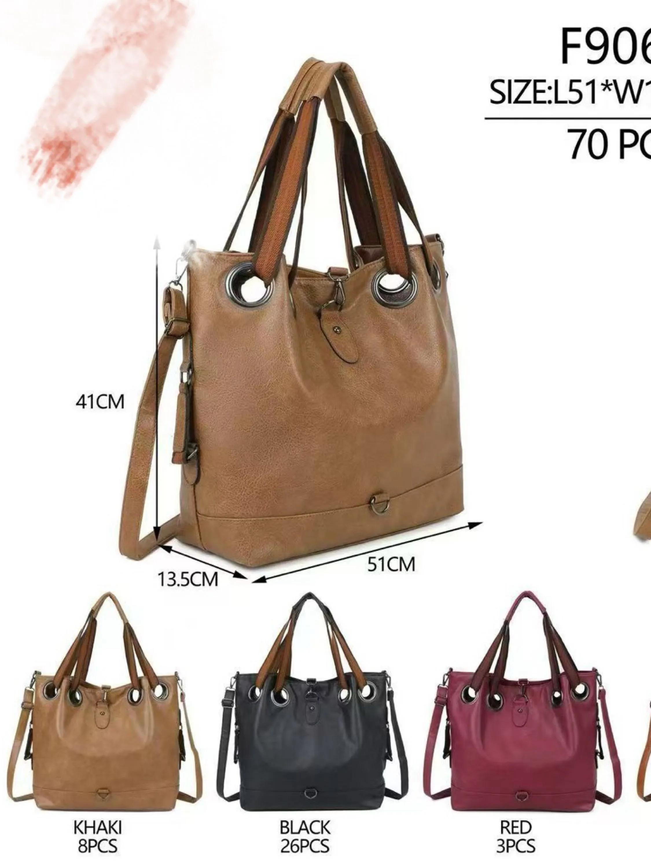 bolsa grande de personalidade da moda F9060