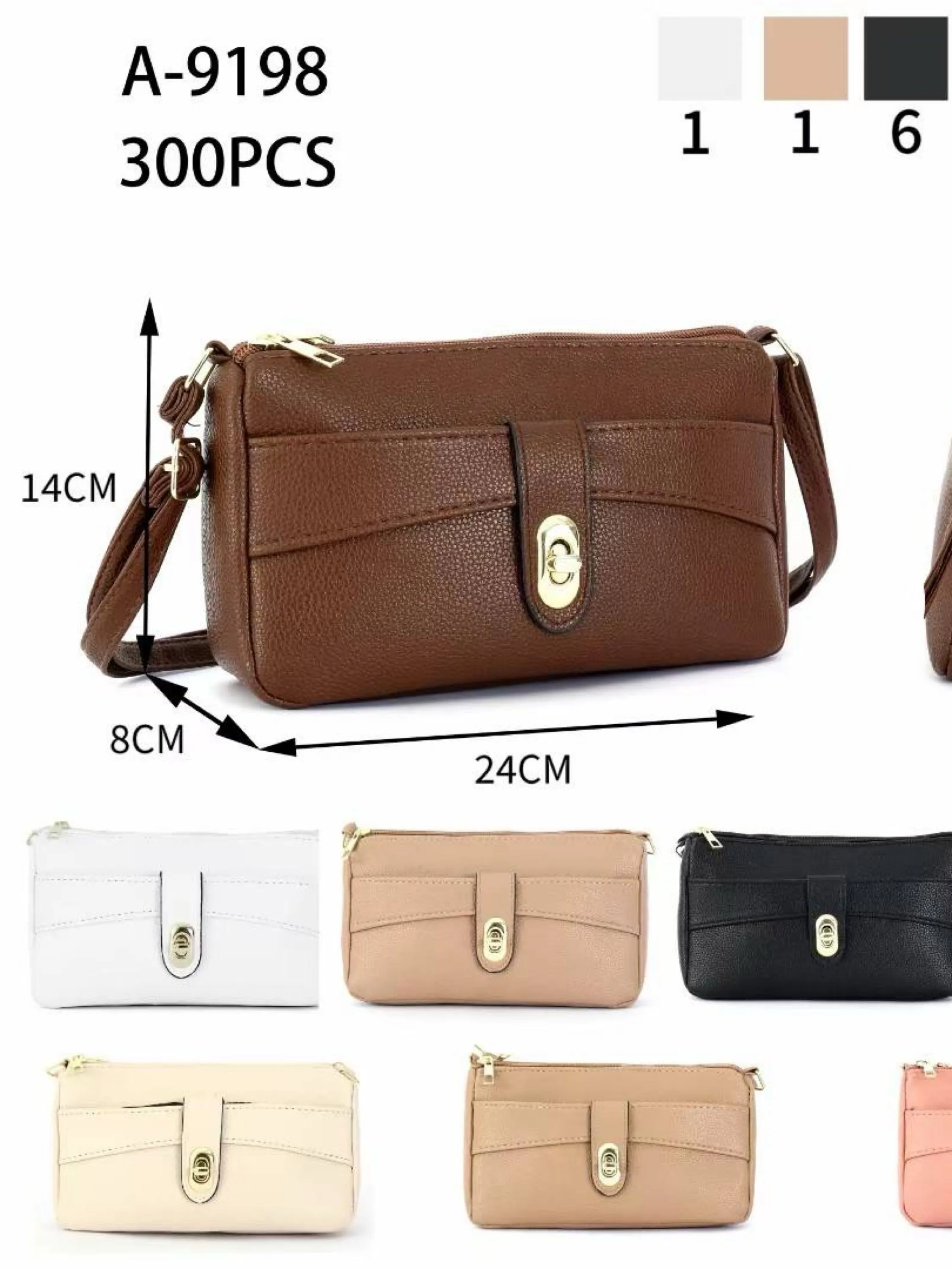 Bolsa feminina kit com 10pc