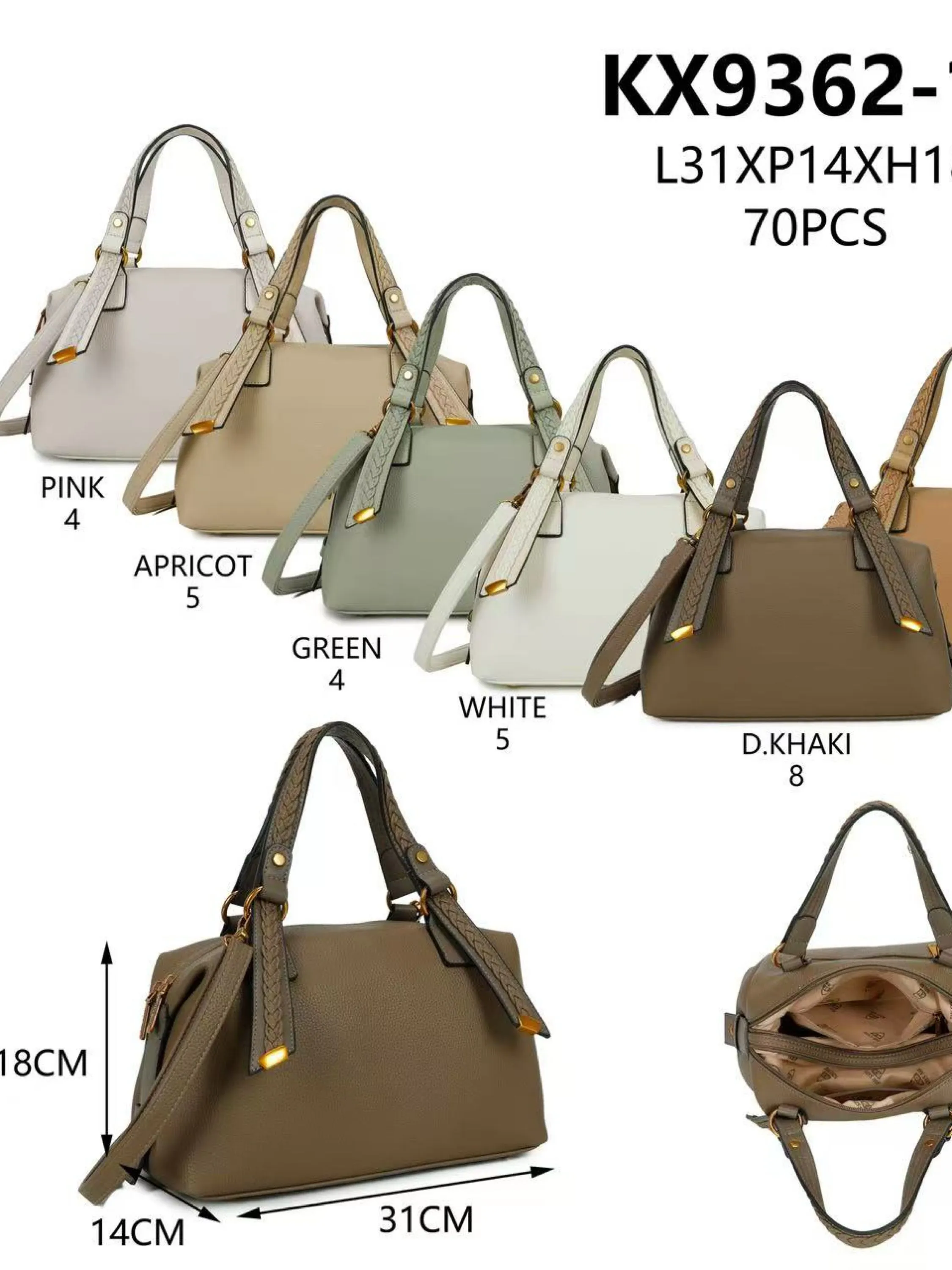 bolsa baú feminina KX9363