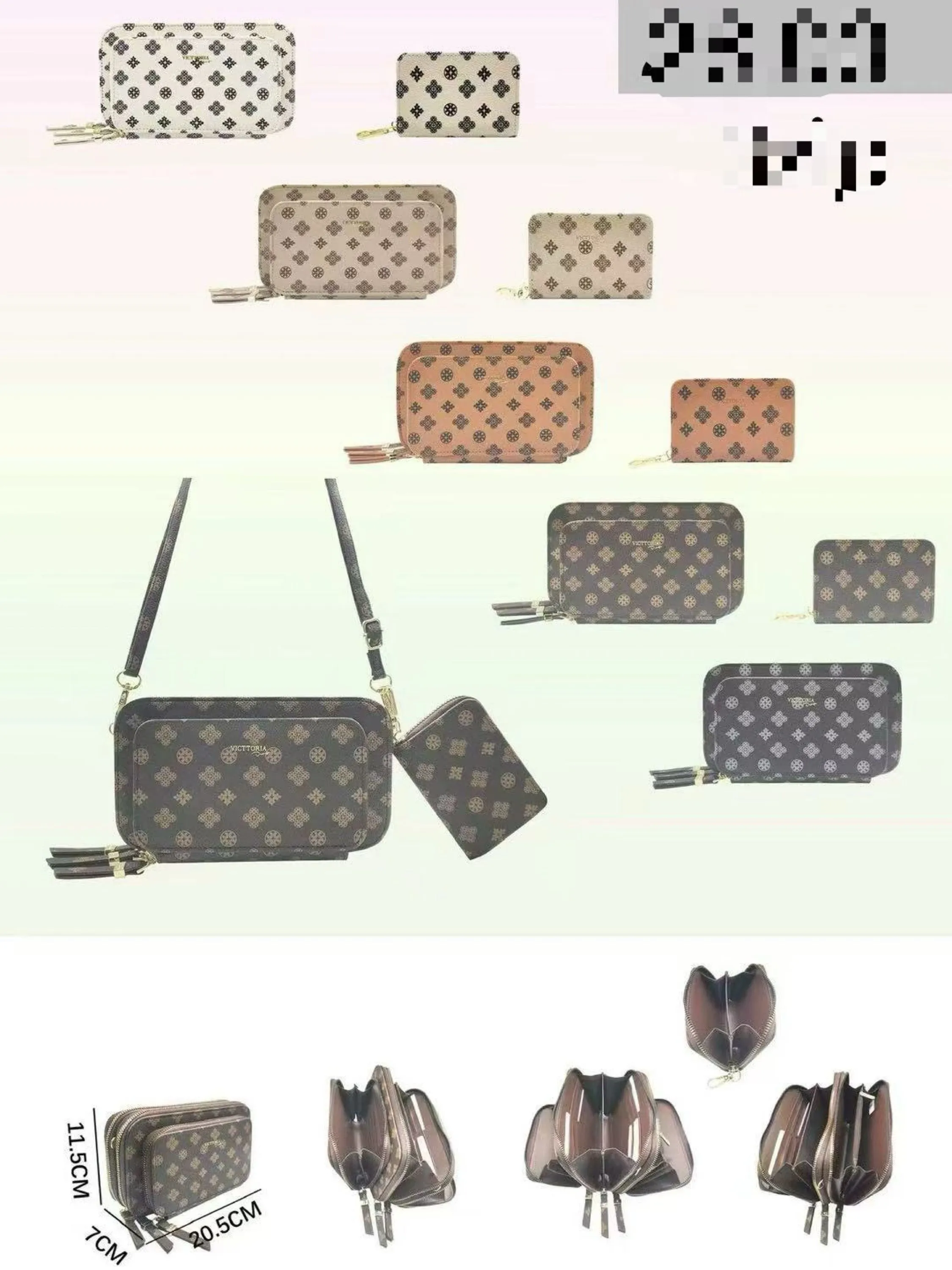Bolsa com carteira femininas B5431o