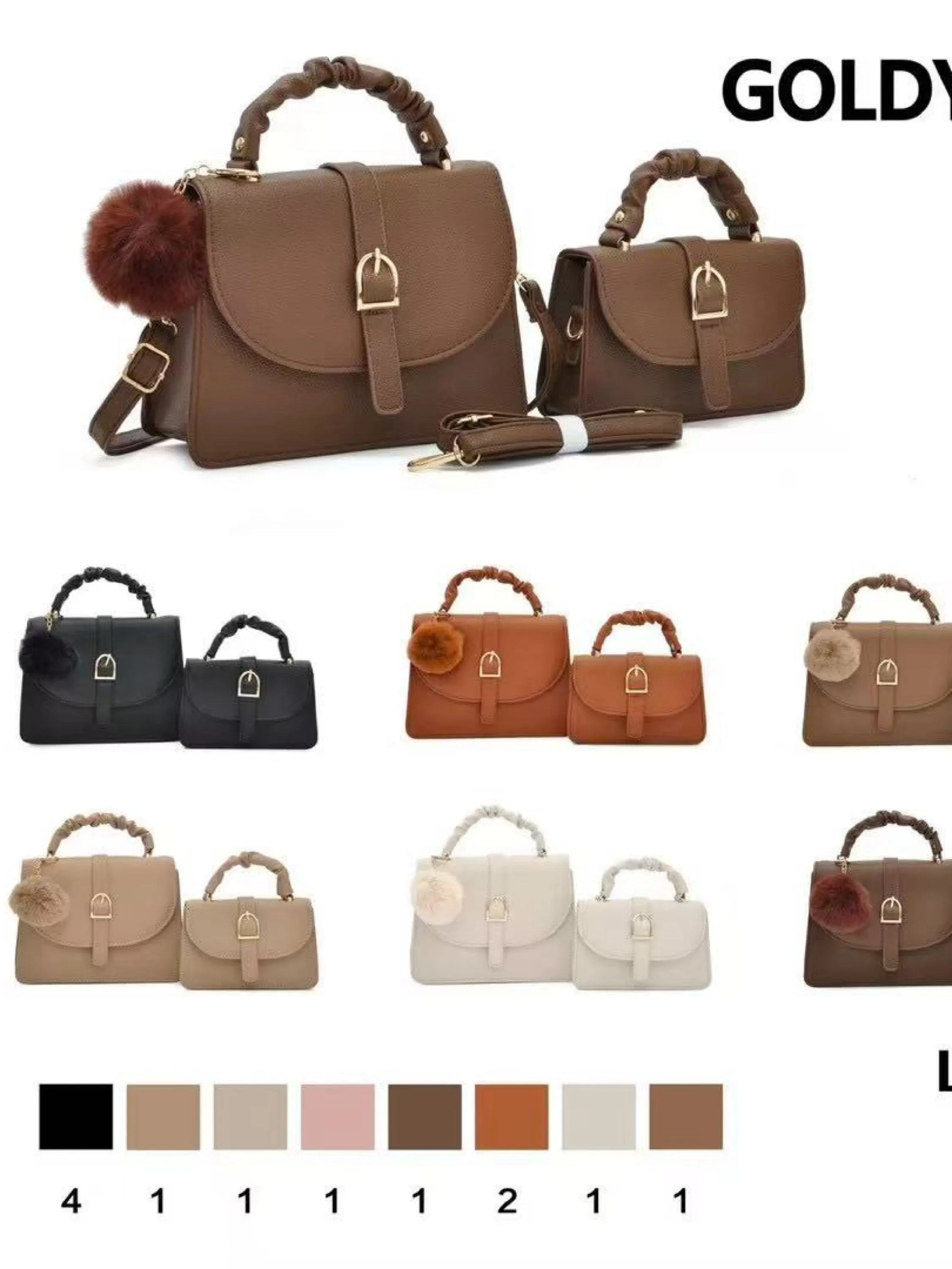 Bolsa feminina kit com 2pc 1077