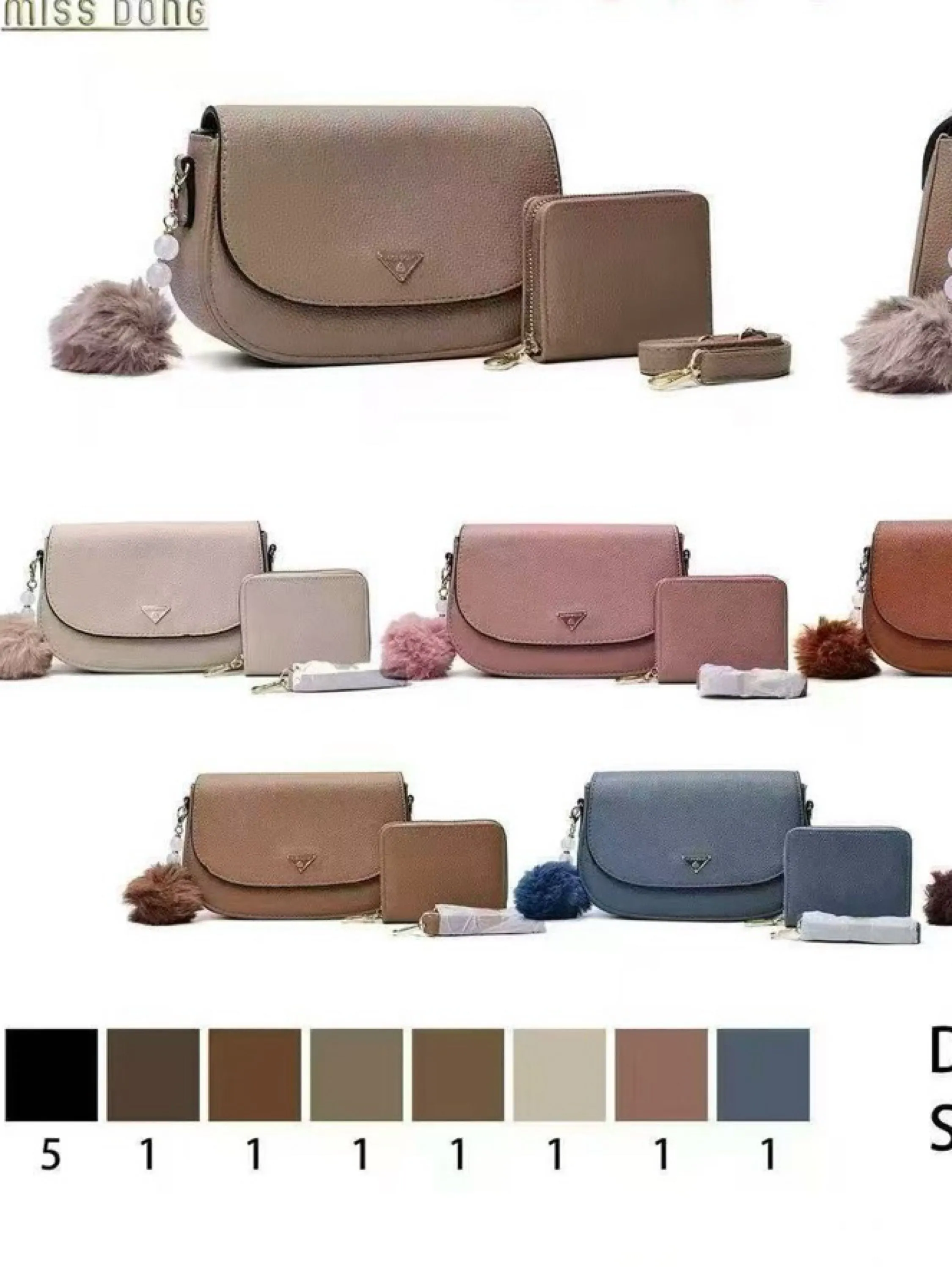 Bolsa com carteira femininas