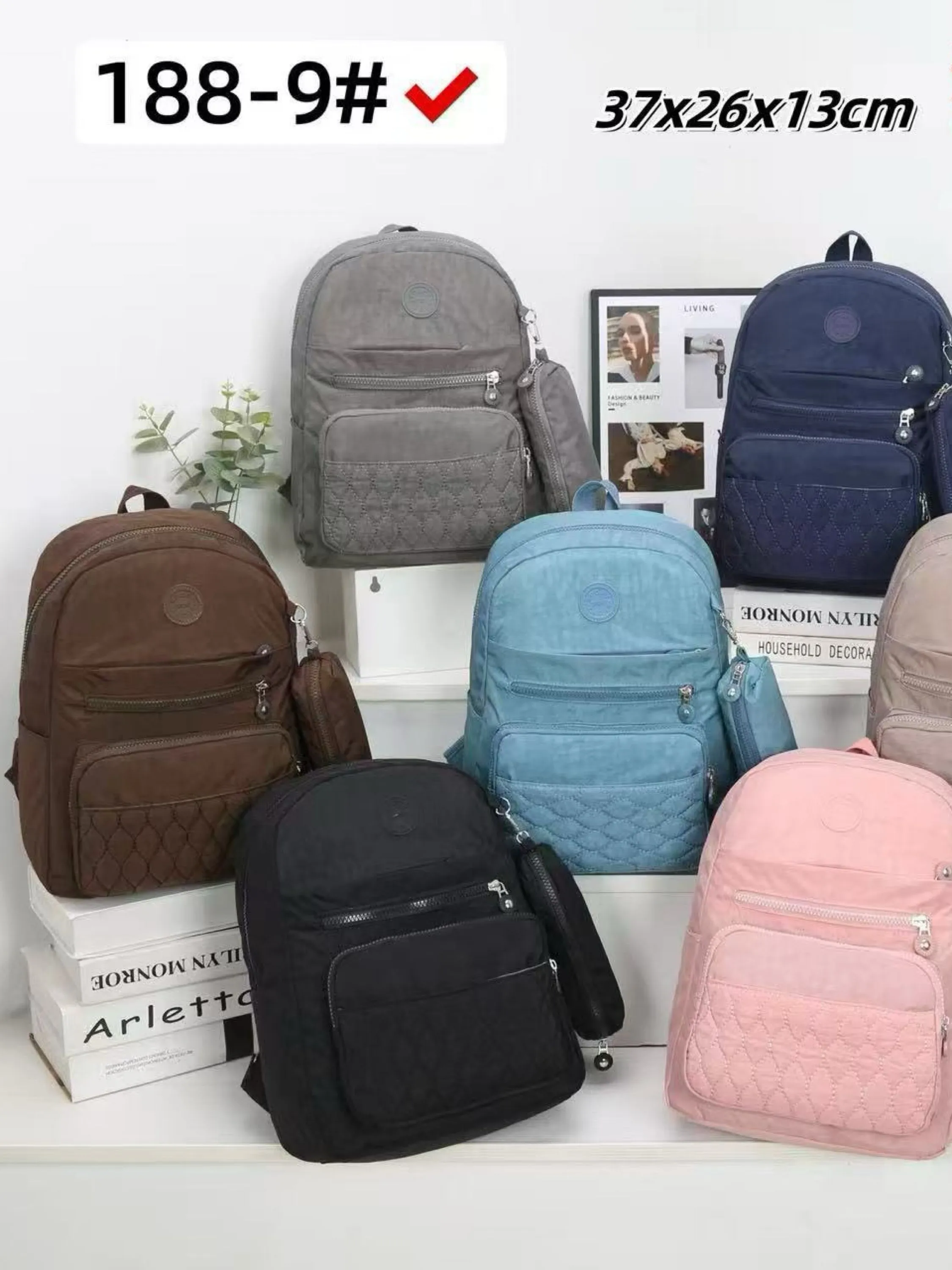 Mochila feminina com estojo 188-9