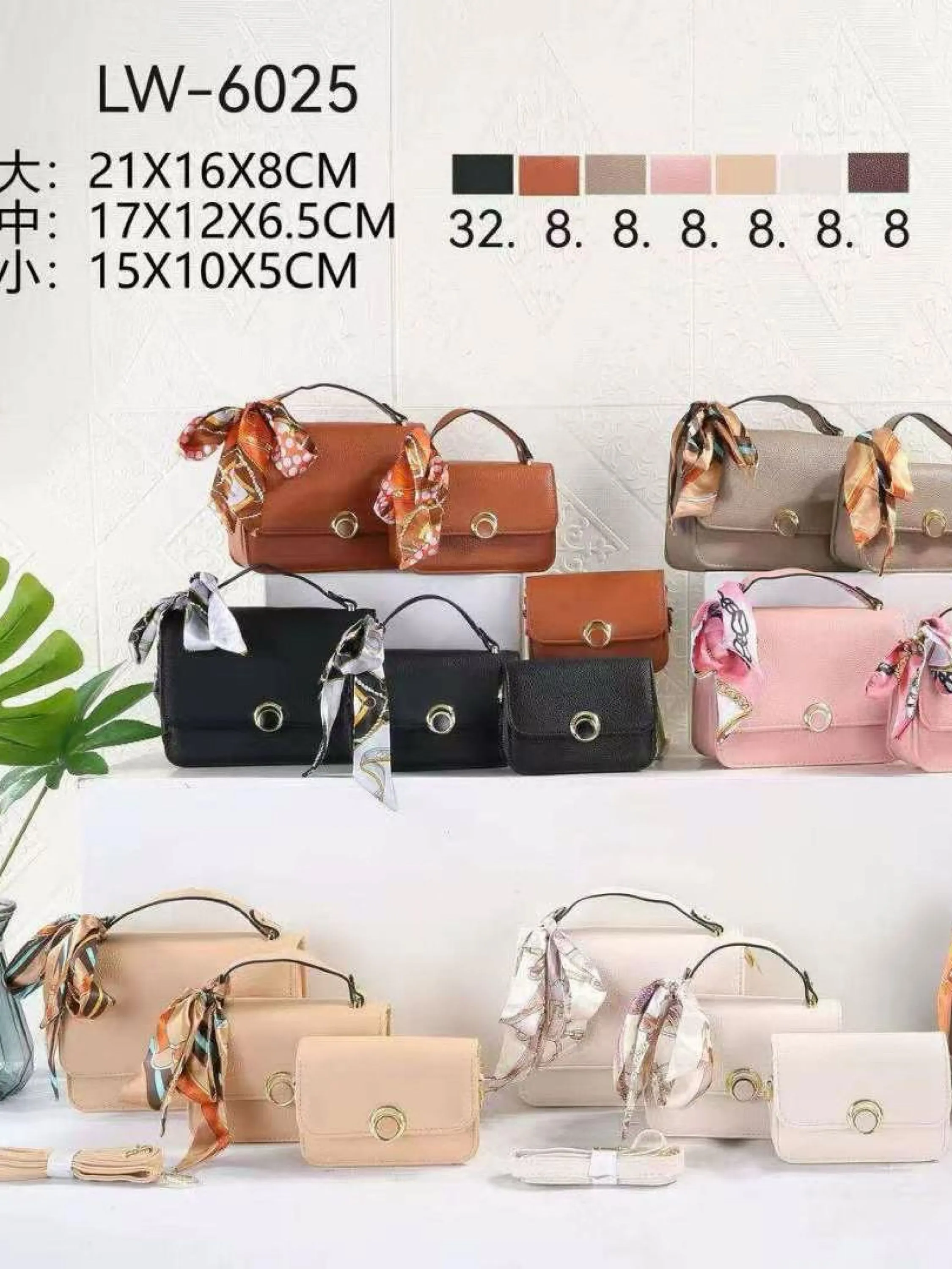 Bolsa kit3 pc feminina LW6025
