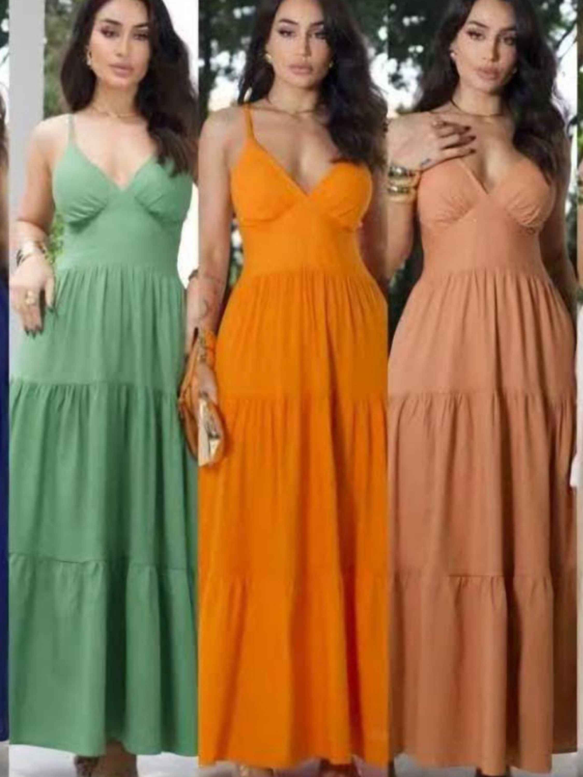 Vestido longo tecido Dunas