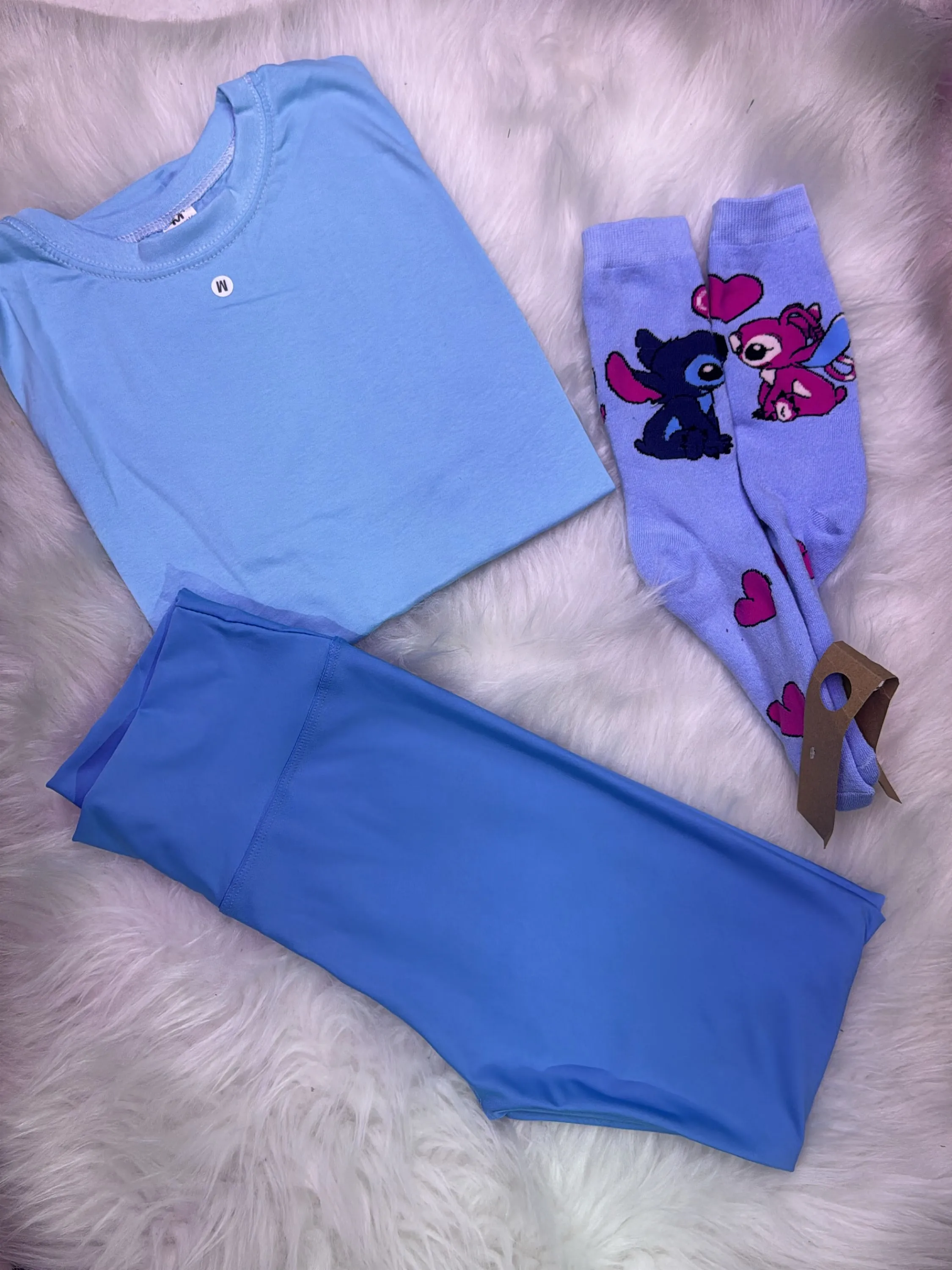 Kit camiseta leg e meia