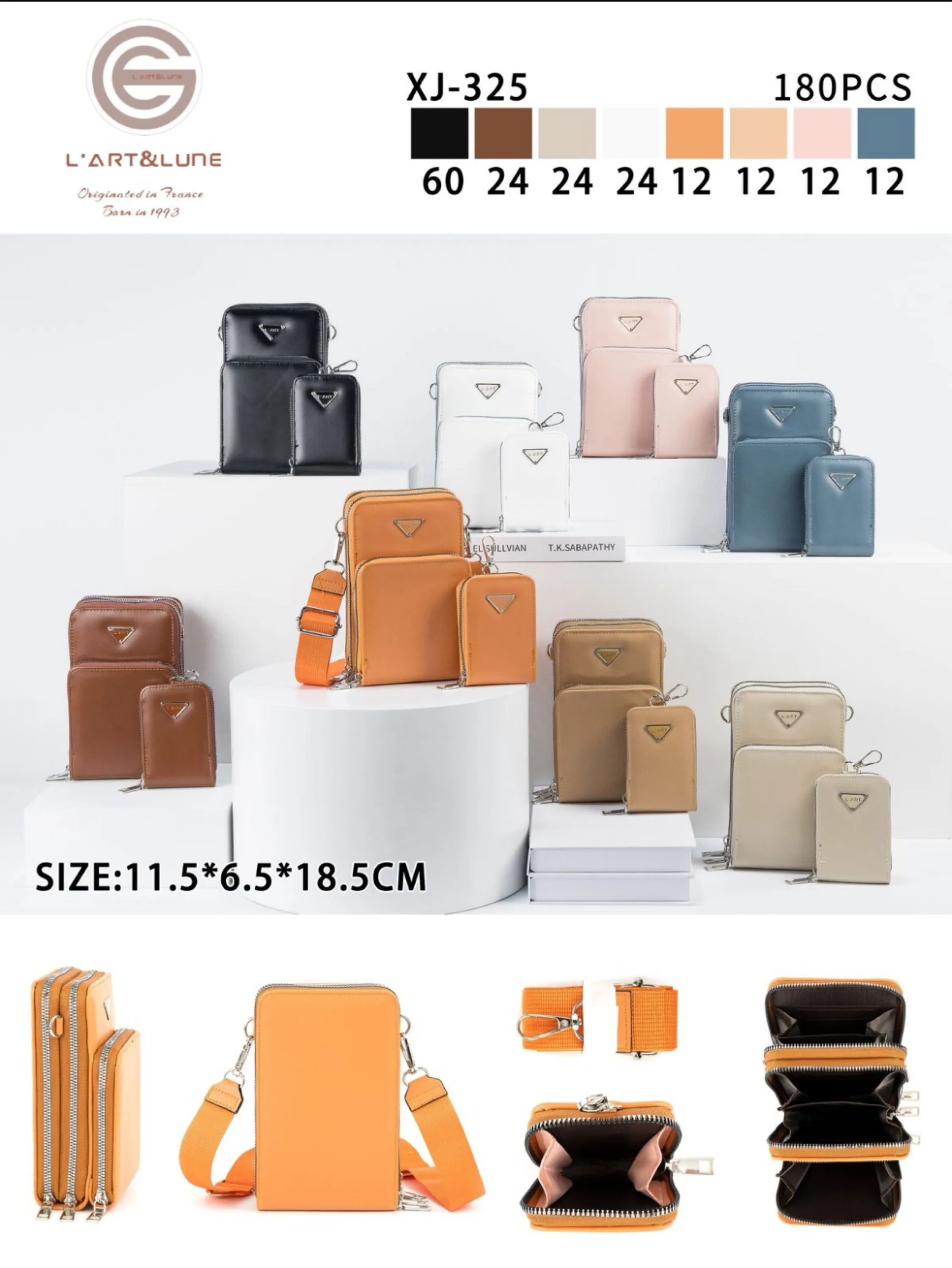 Bolsa porta celular com carteira
