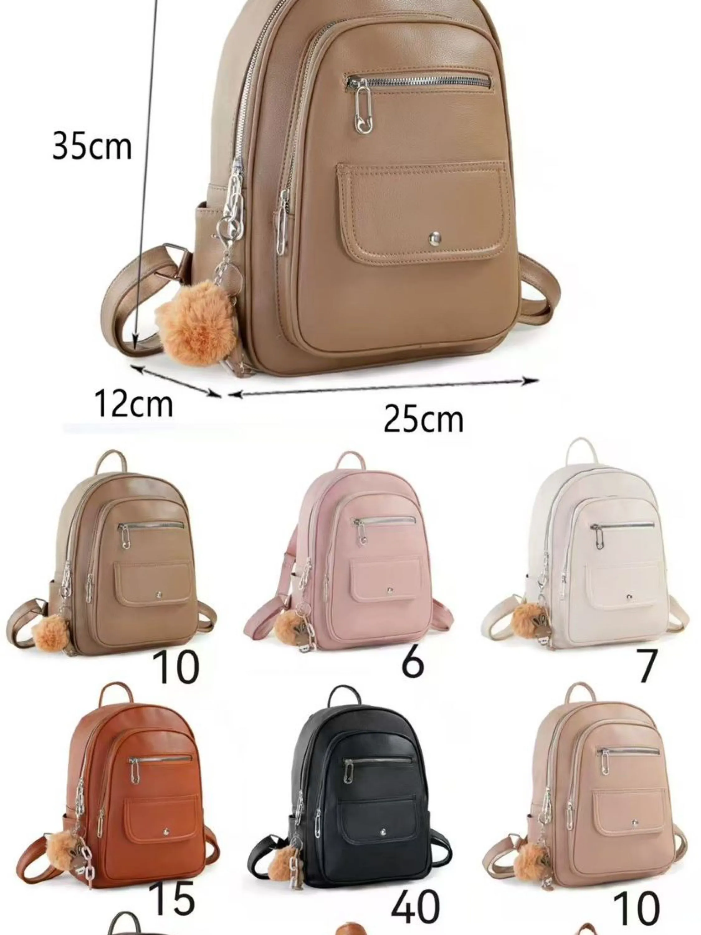 Mochila com chaveiro