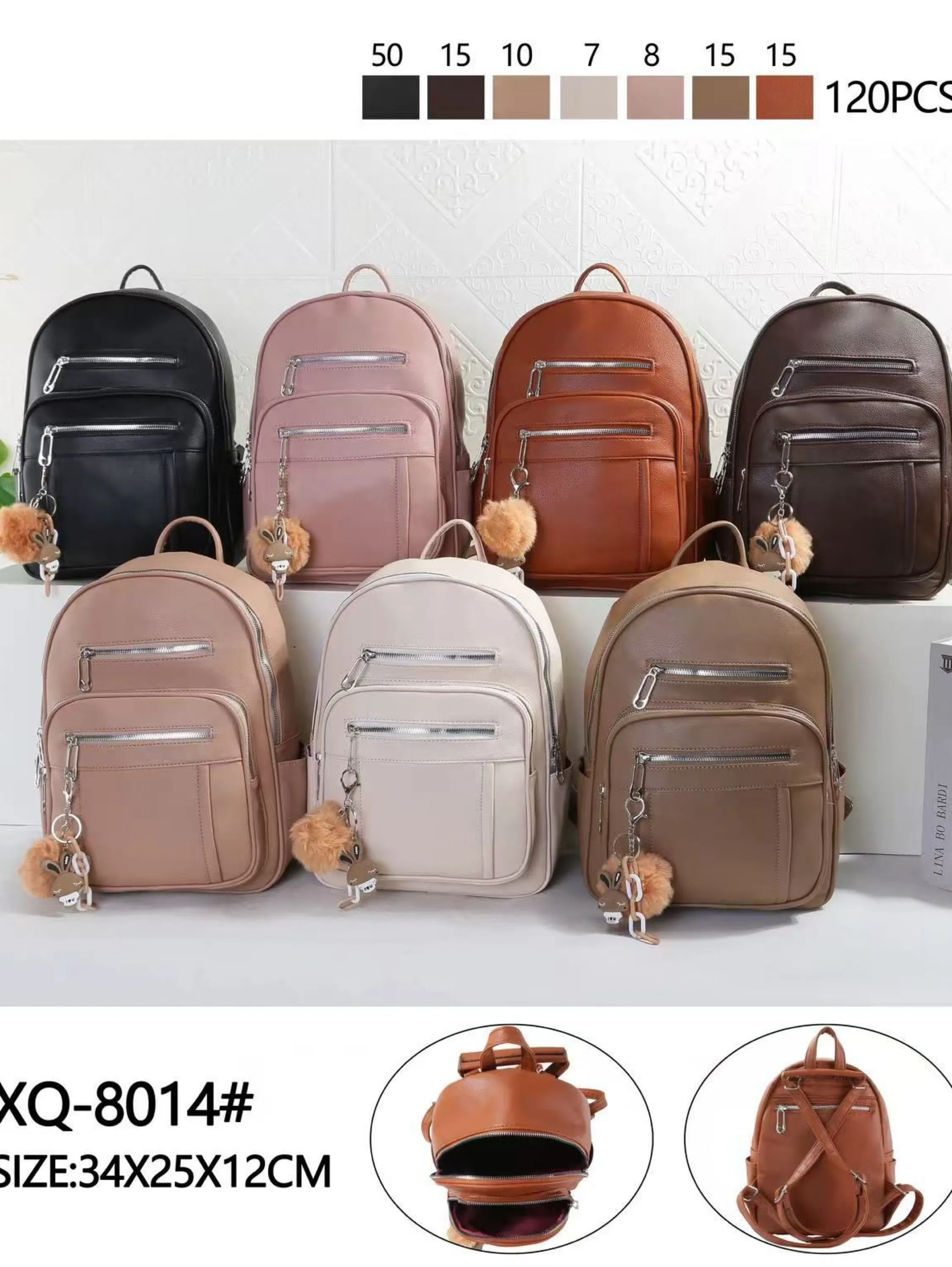 Mochila com chaveiro
