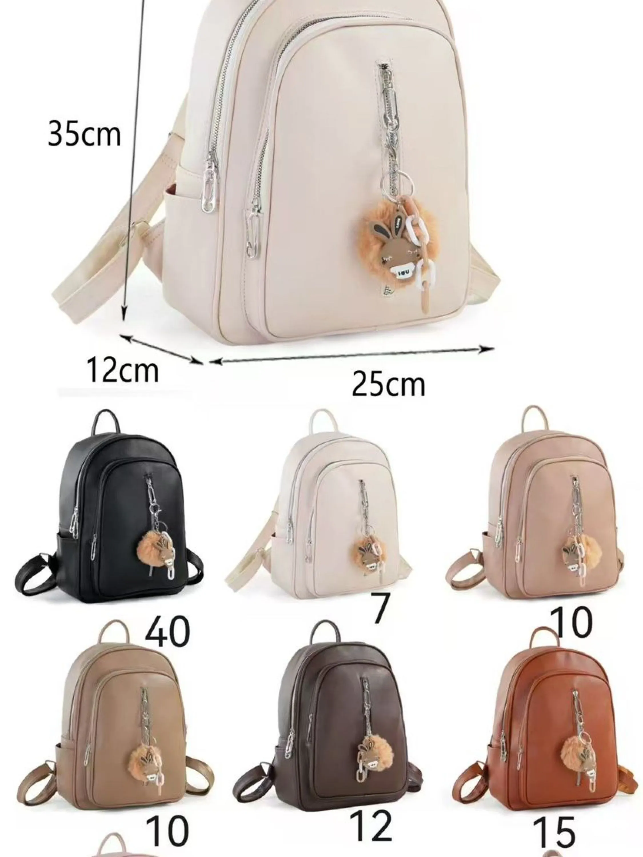 Mochila com chaveiro