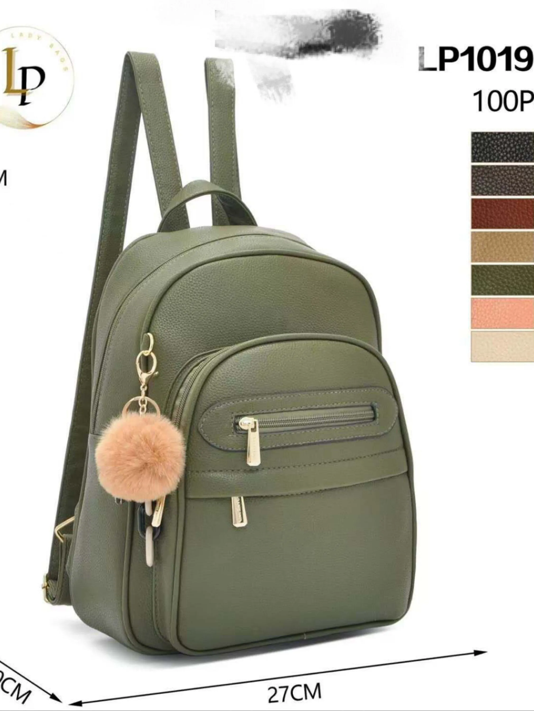 Mochila com chaveiro