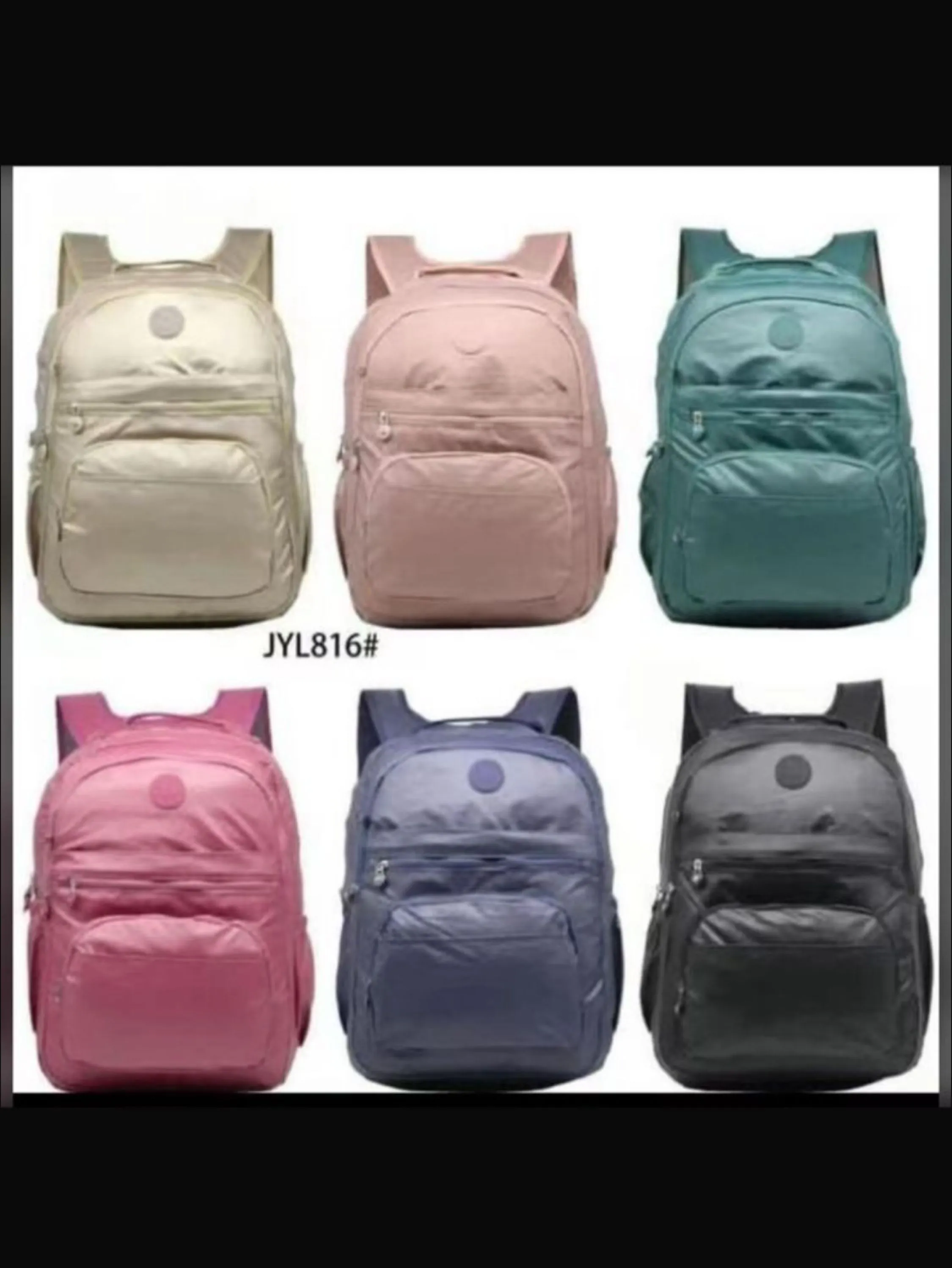 Mochila grande metalizada