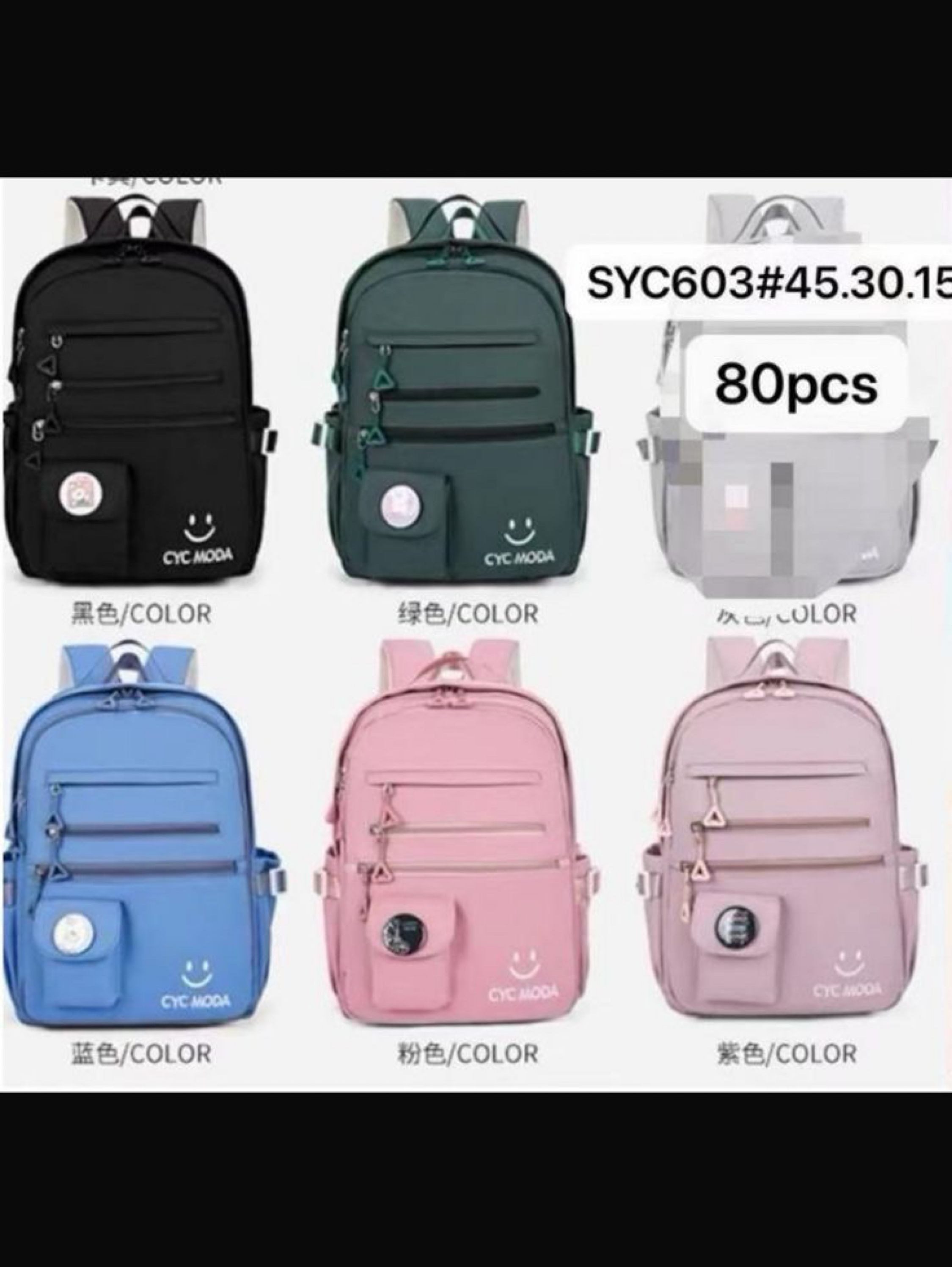 Mochila com chaveiro