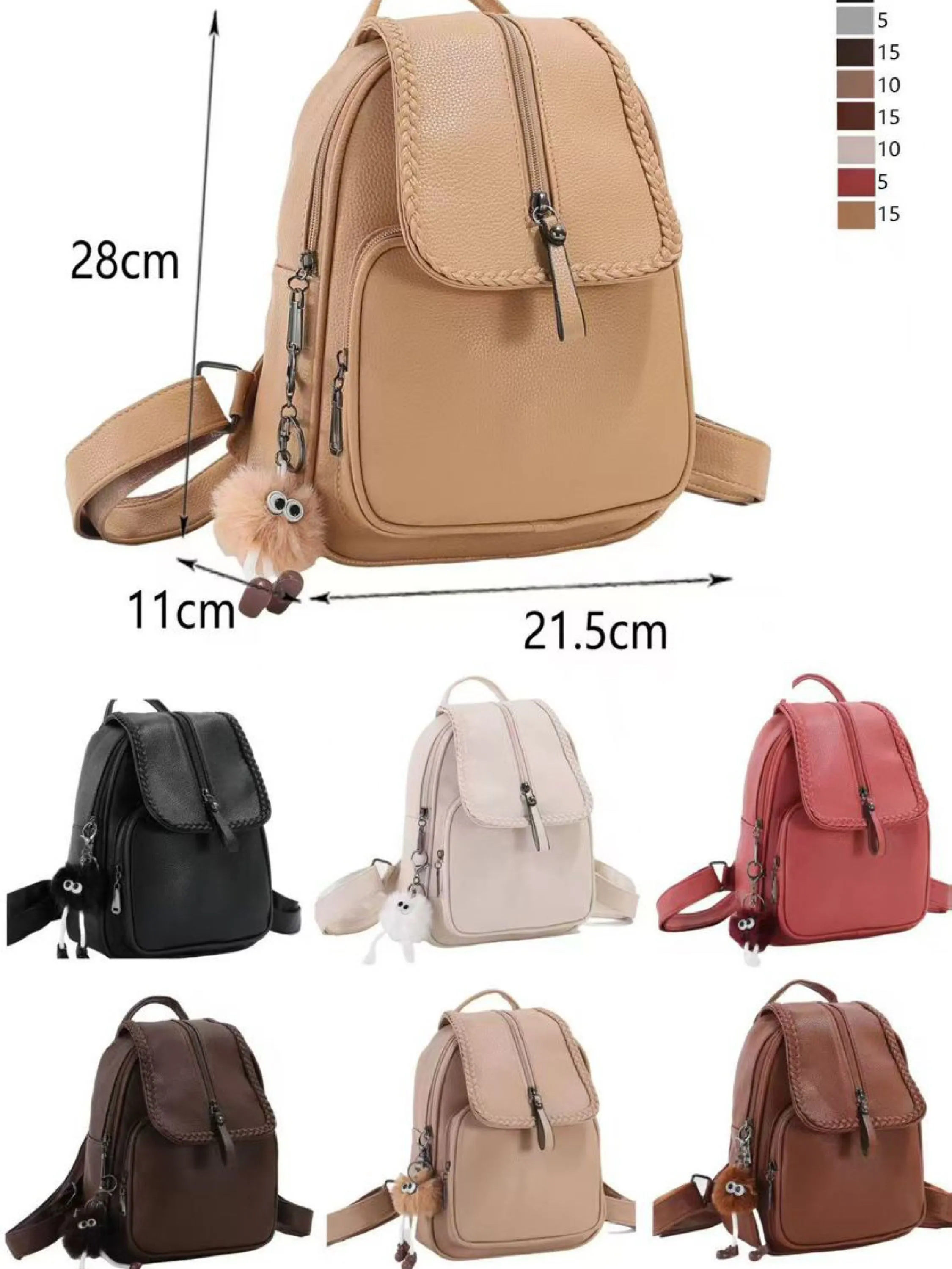 Mochila com chaveiro