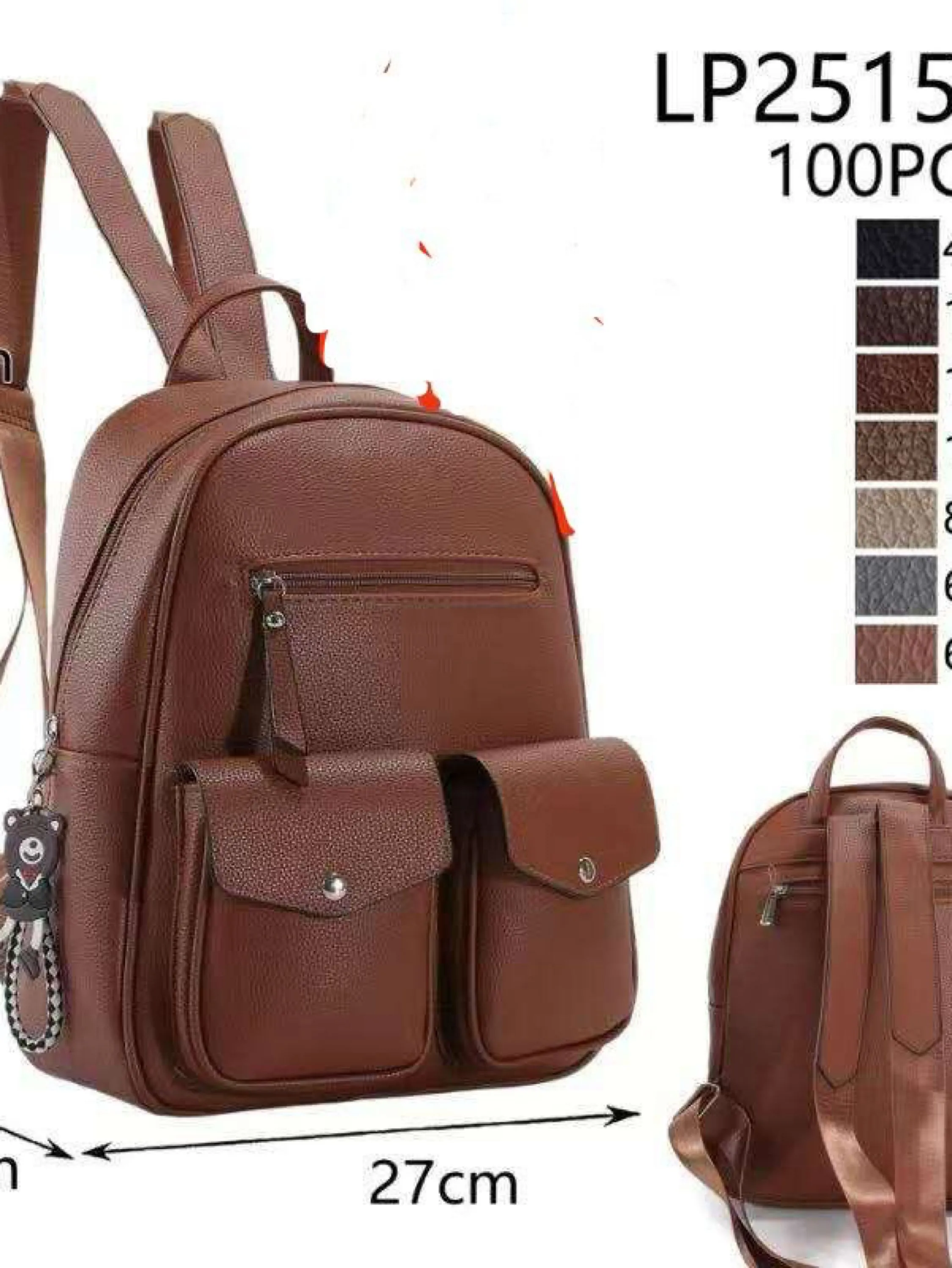 Mochila com chaveiro