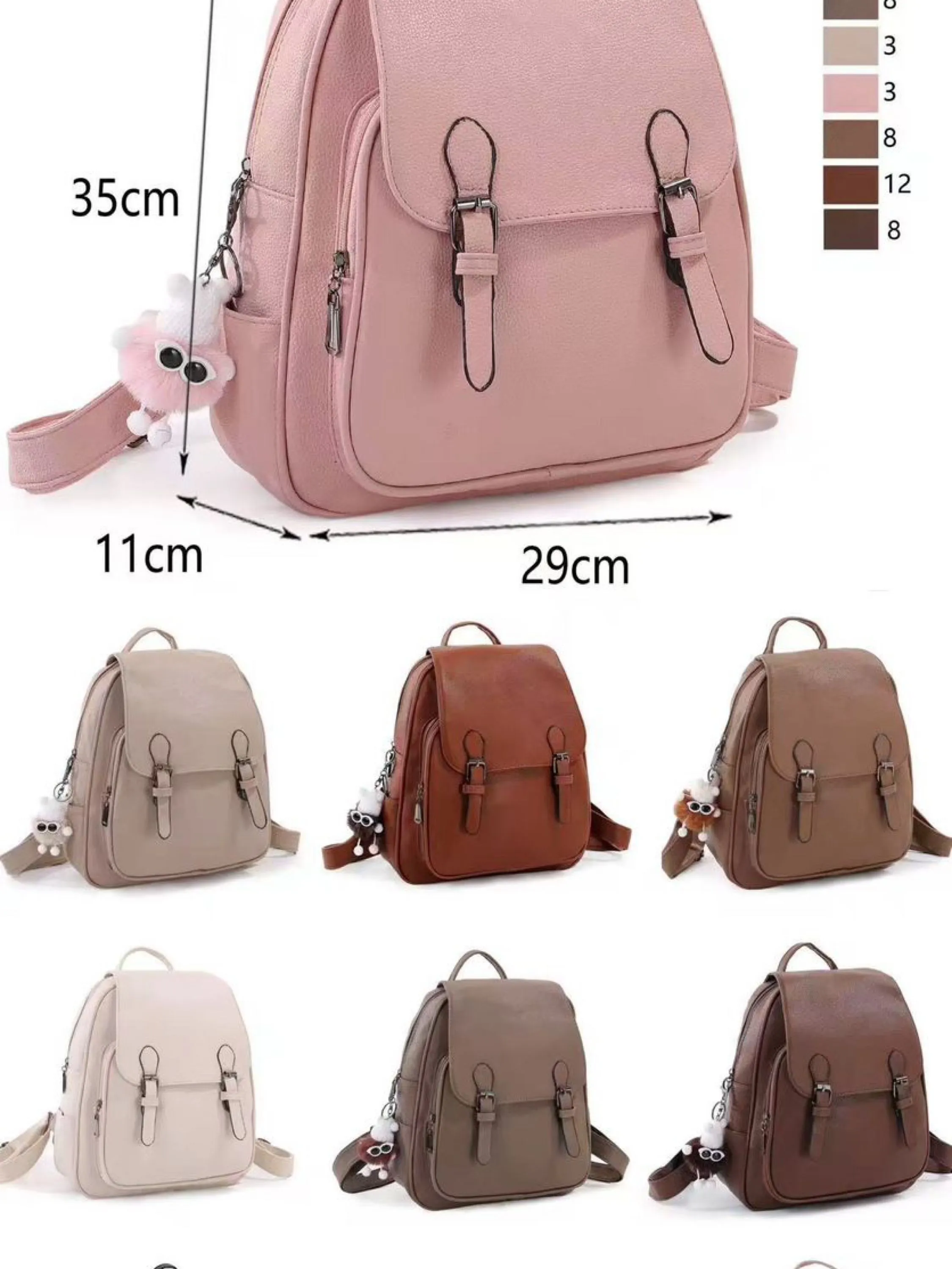 Mochila com chaveiro